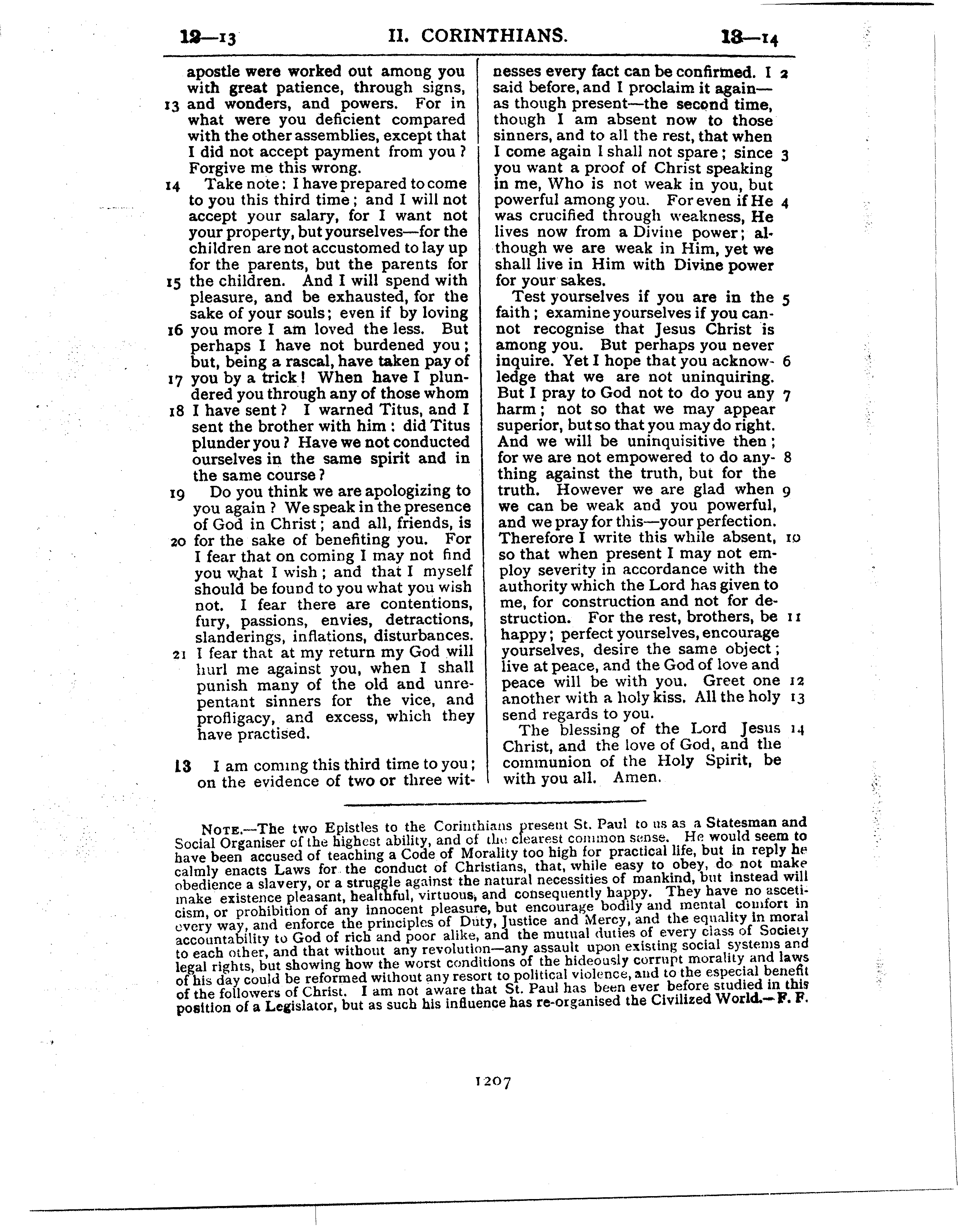 Ferrar Fenton Bible page 1207