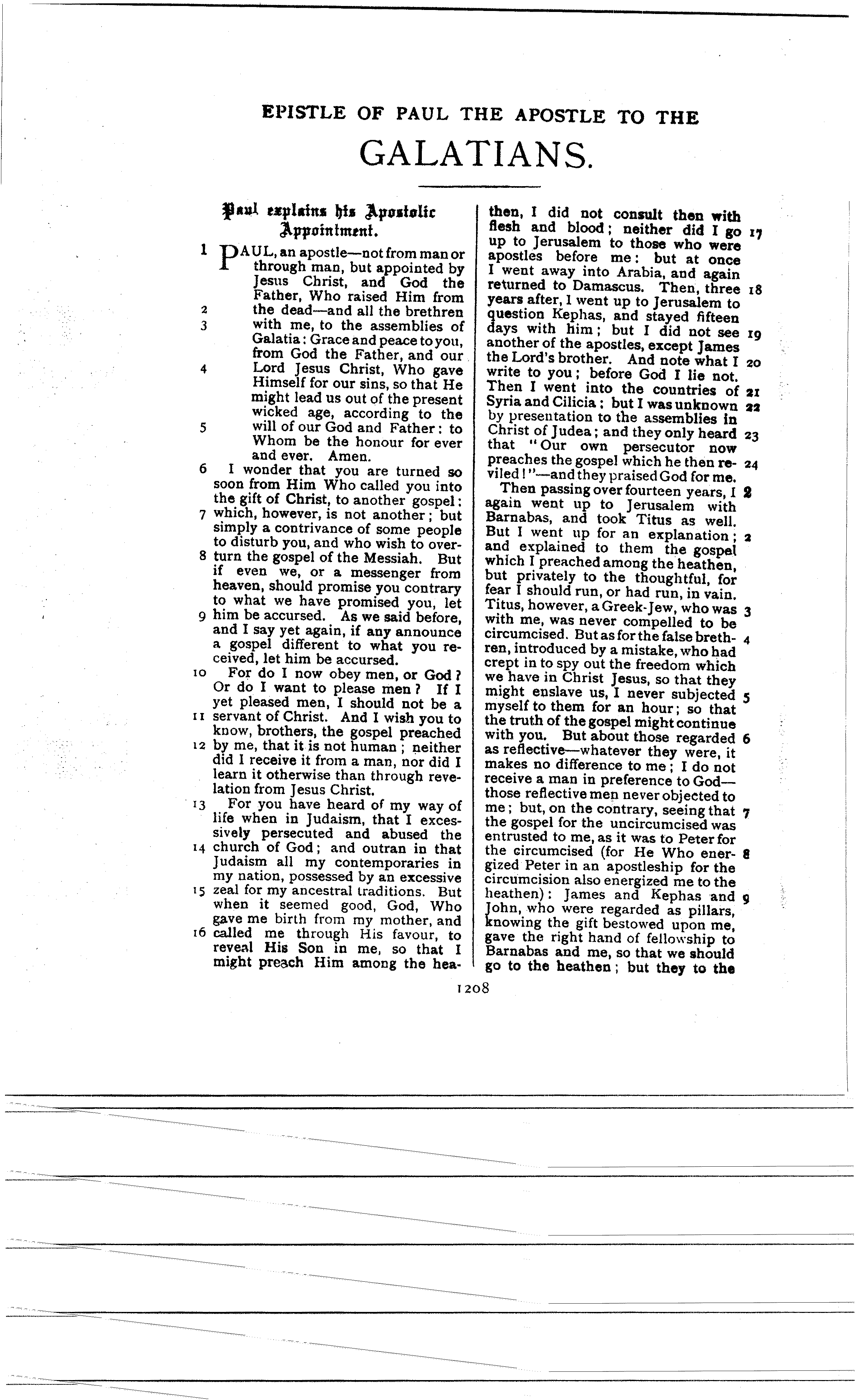 Ferrar Fenton Bible page 1208