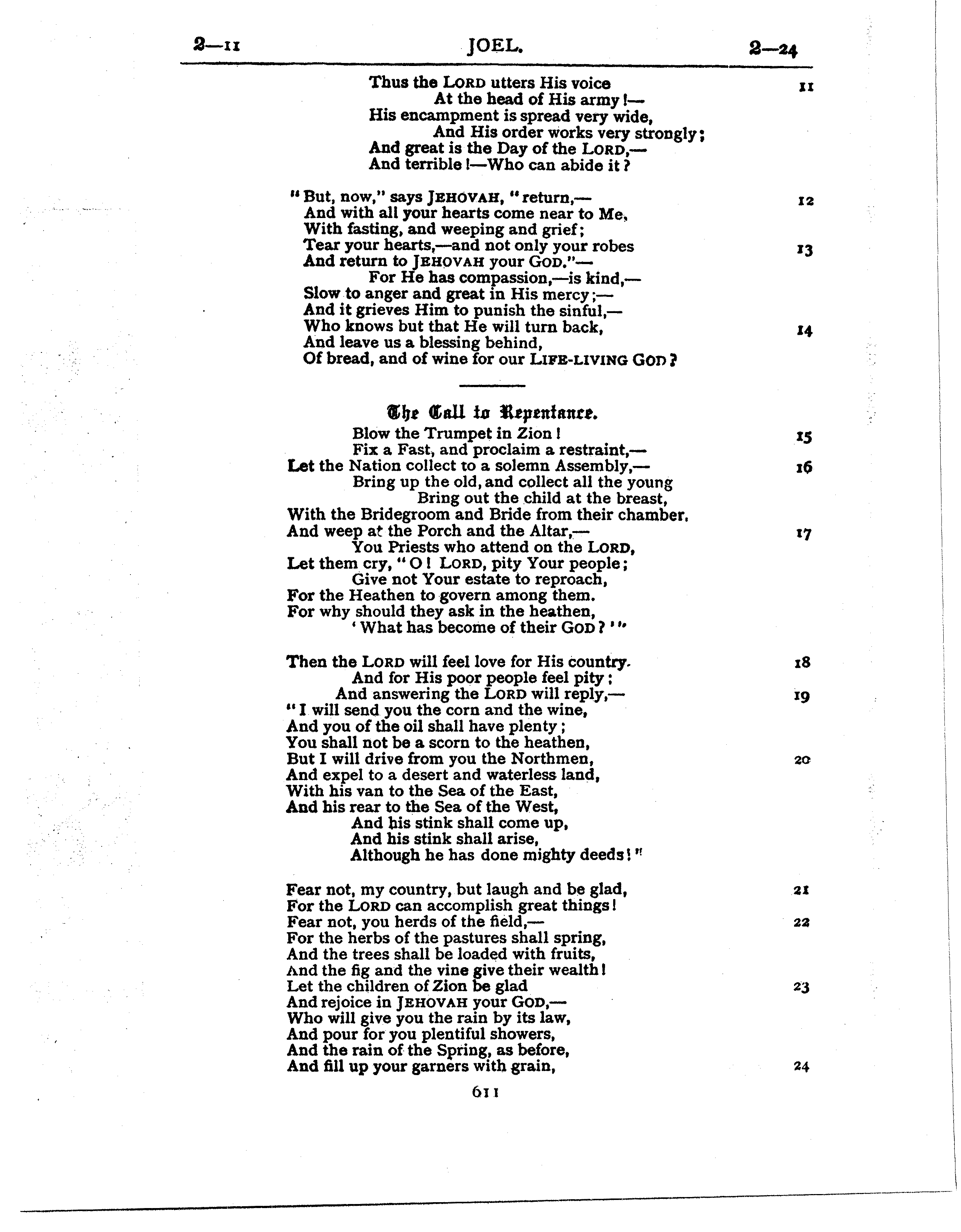 Ferrar Fenton Bible page 0611