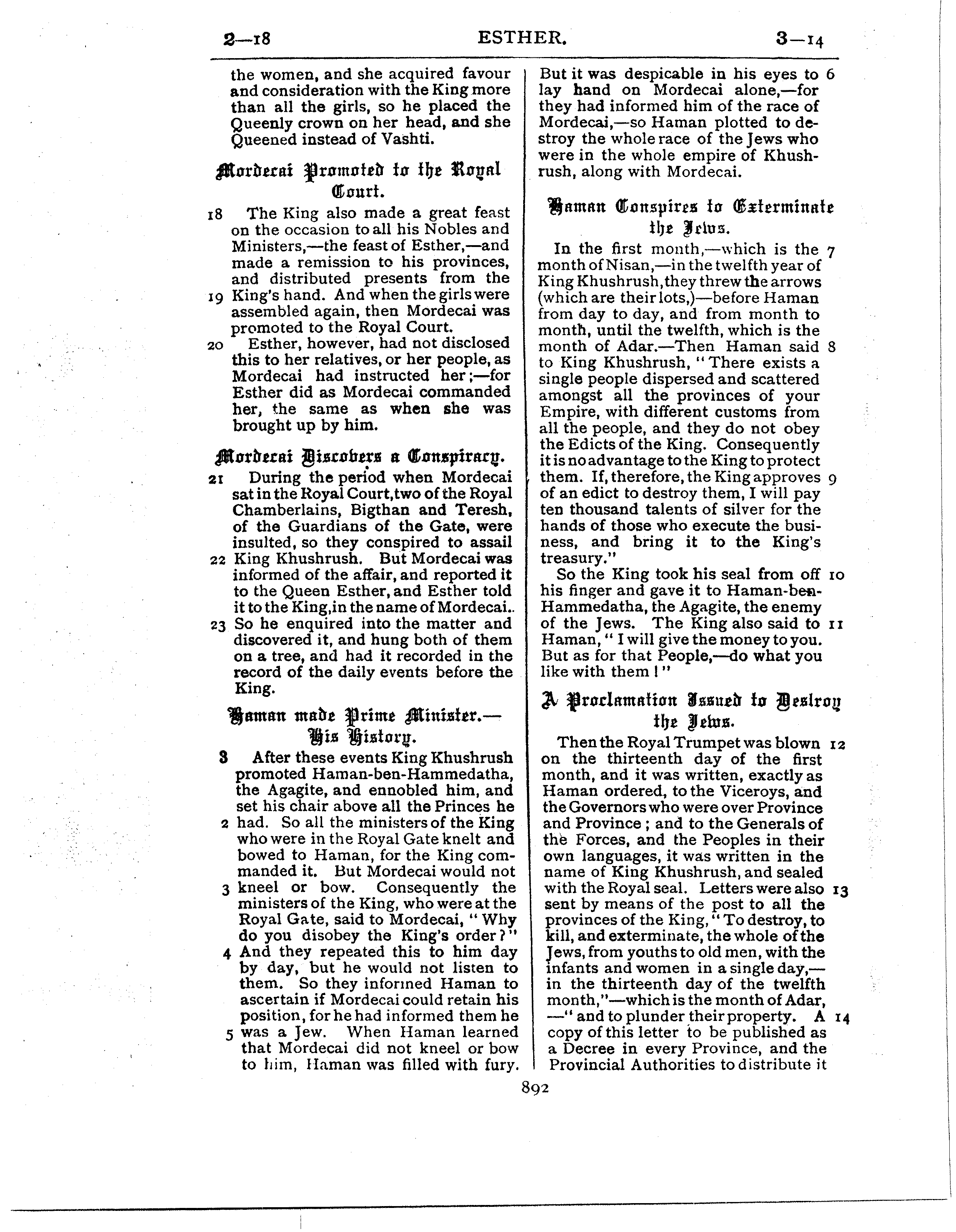 Ferrar Fenton Bible page 0892