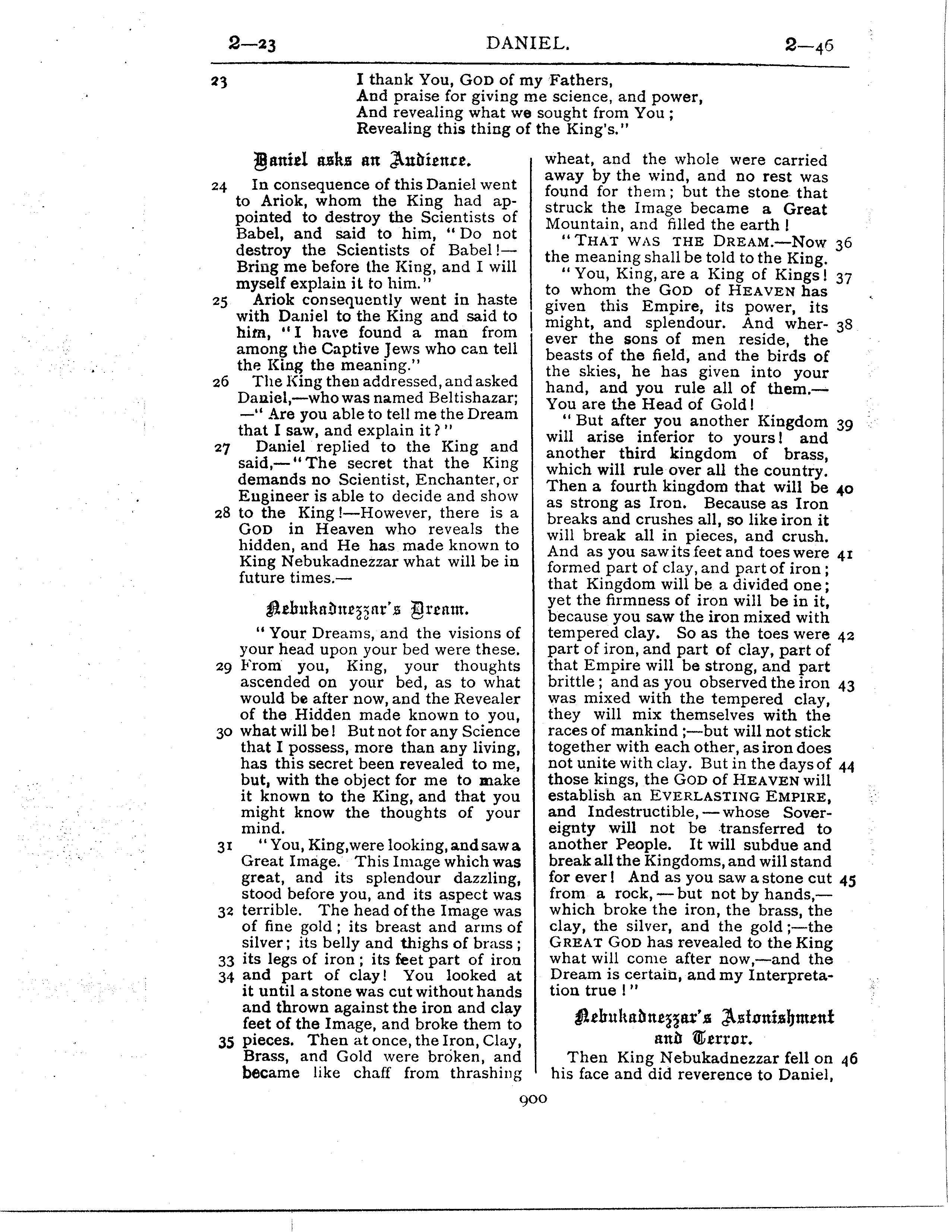 Ferrar Fenton Bible page 0900