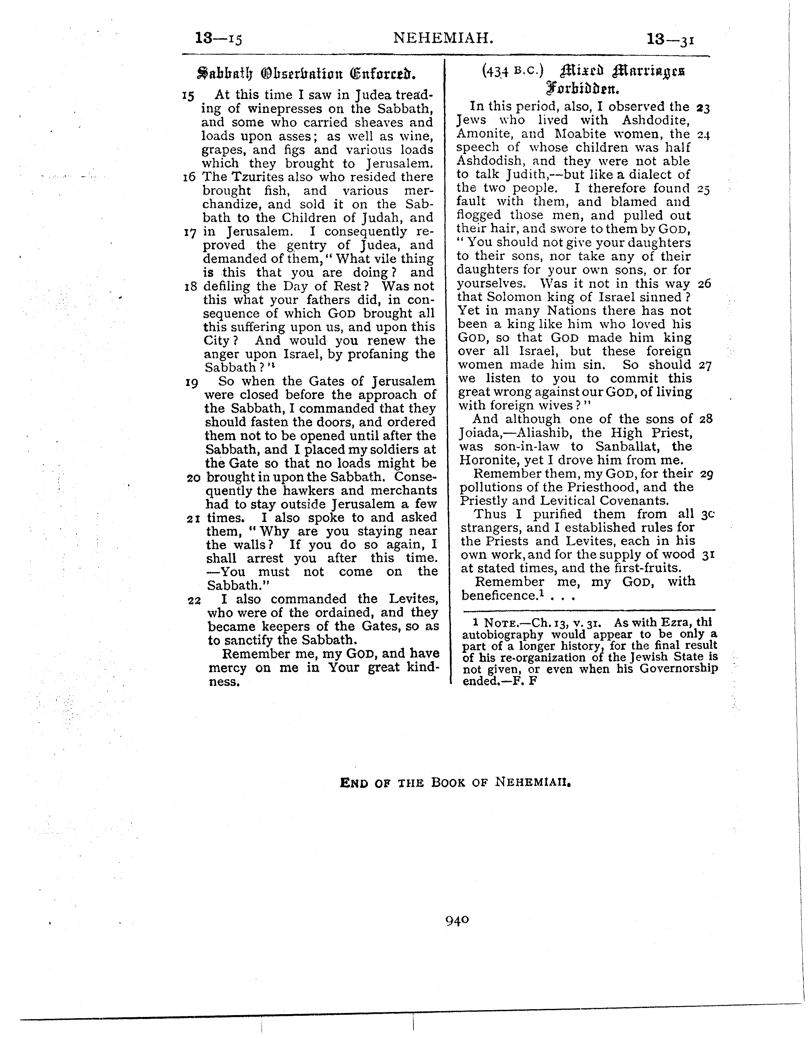Ferrar Fenton Bible page 0940
