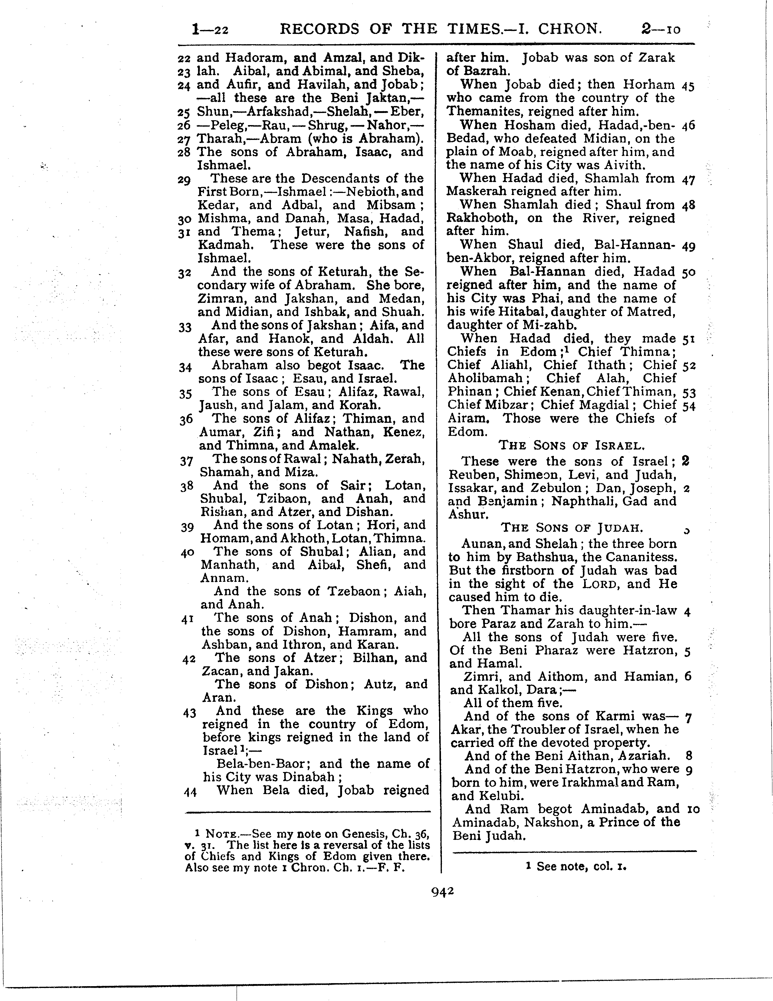 Ferrar Fenton Bible page 0942