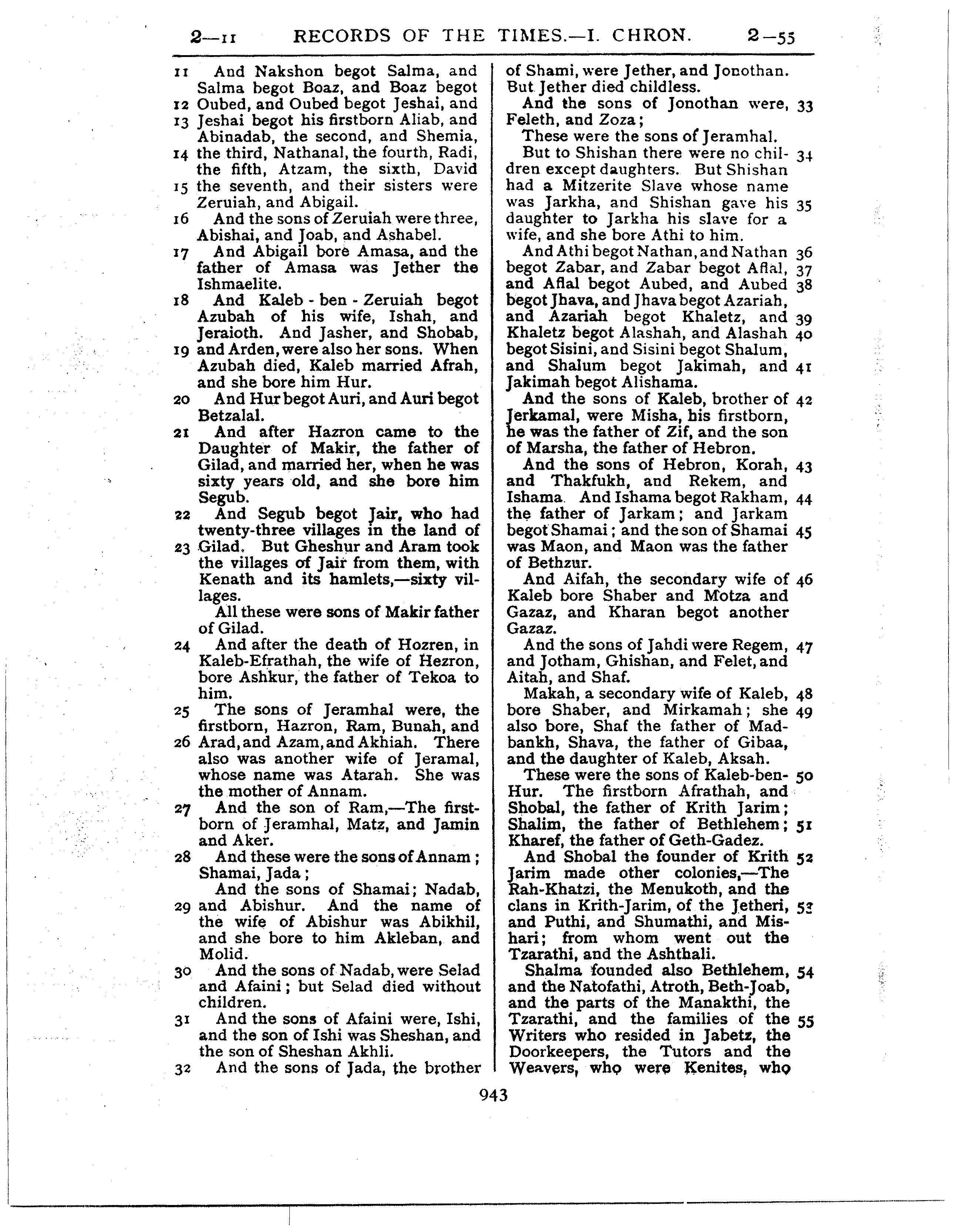 Ferrar Fenton Bible page 0943