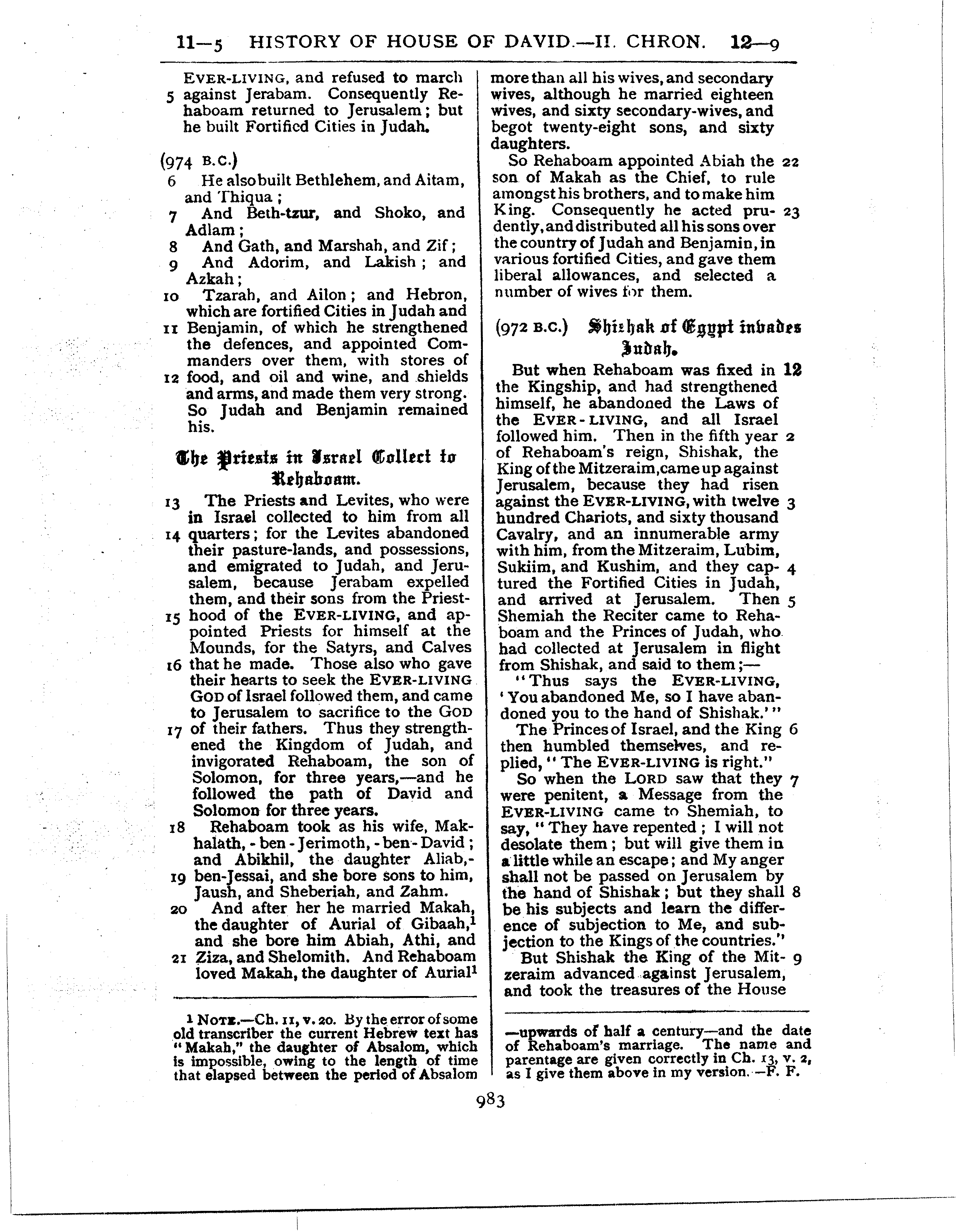 Ferrar Fenton Bible page 0983