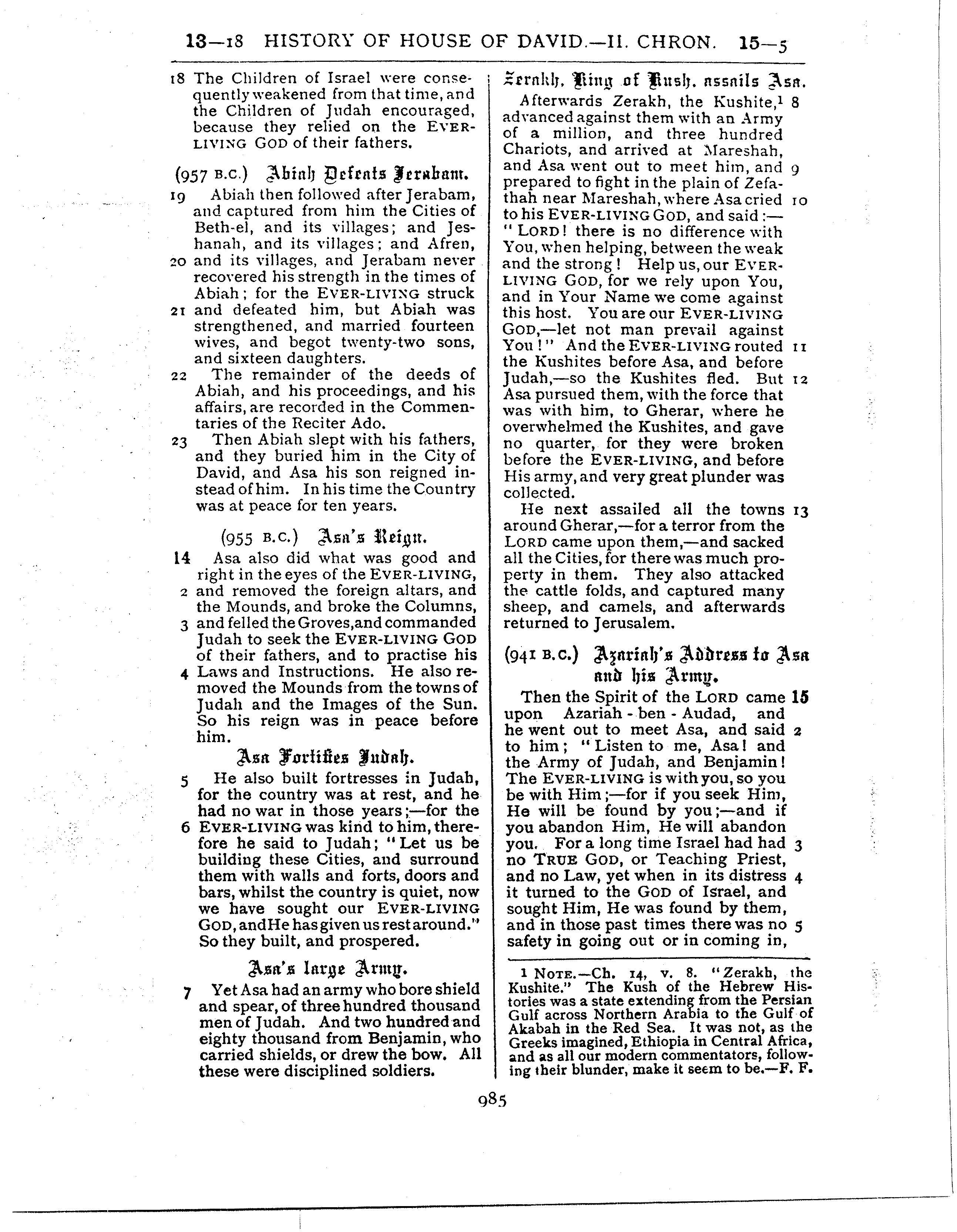 Ferrar Fenton Bible page 0985