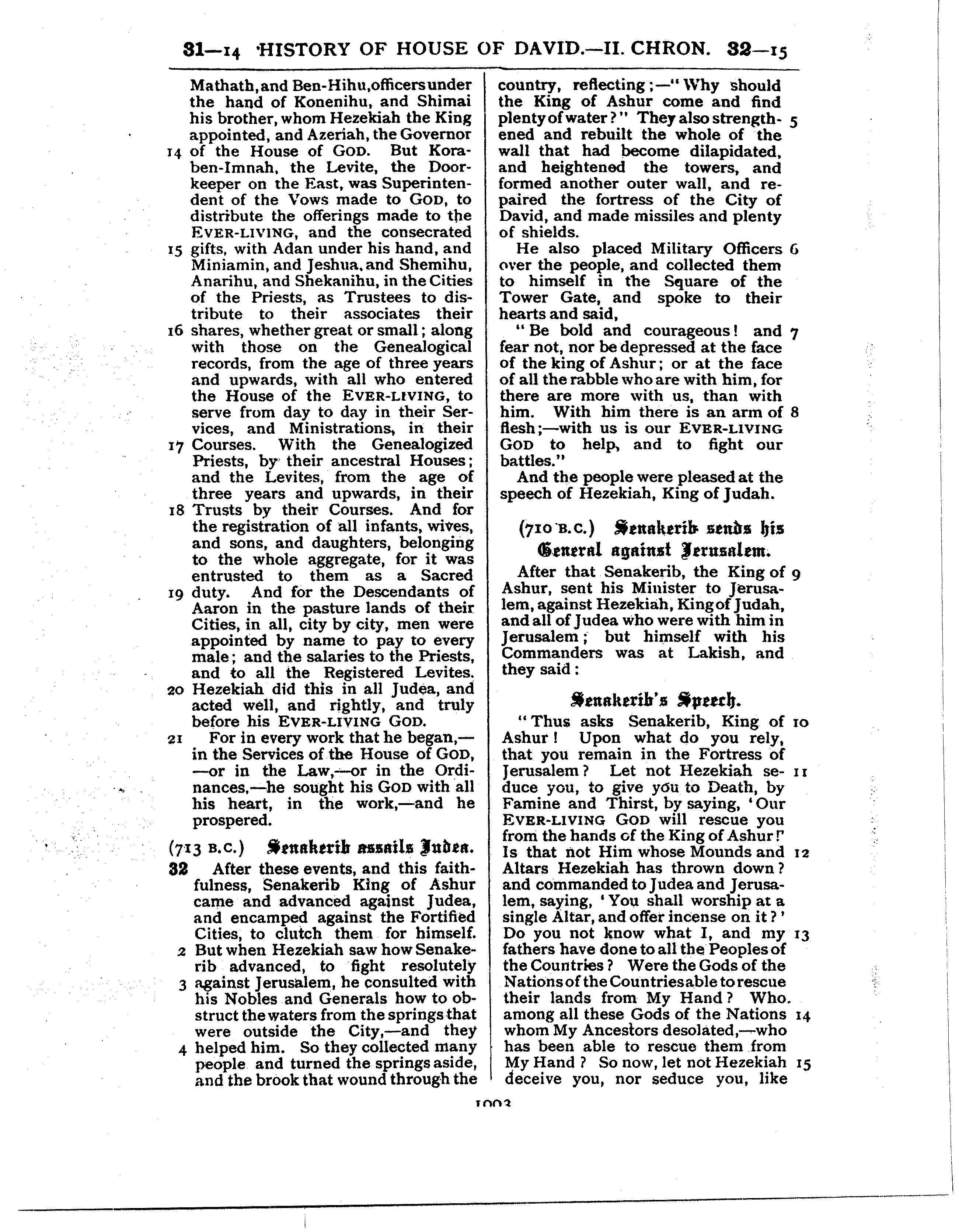 Ferrar Fenton Bible page 1003
