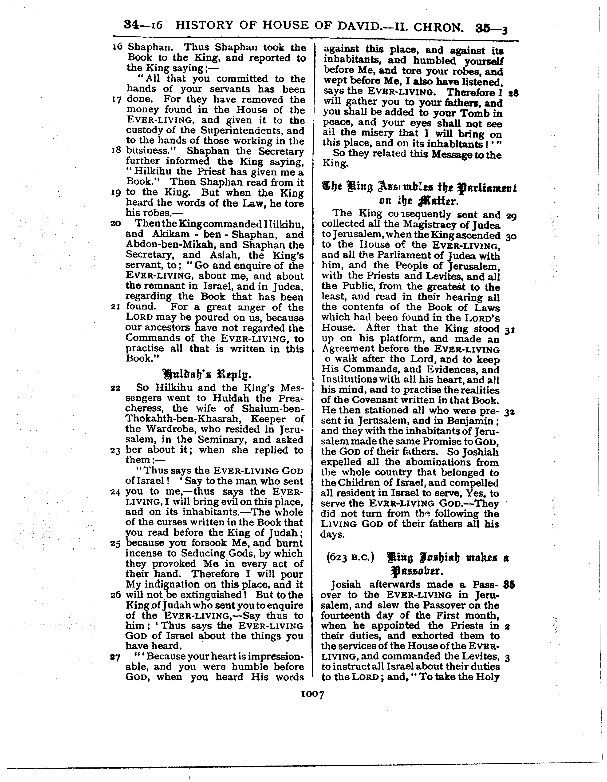 Ferrar Fenton Bible page 1007
