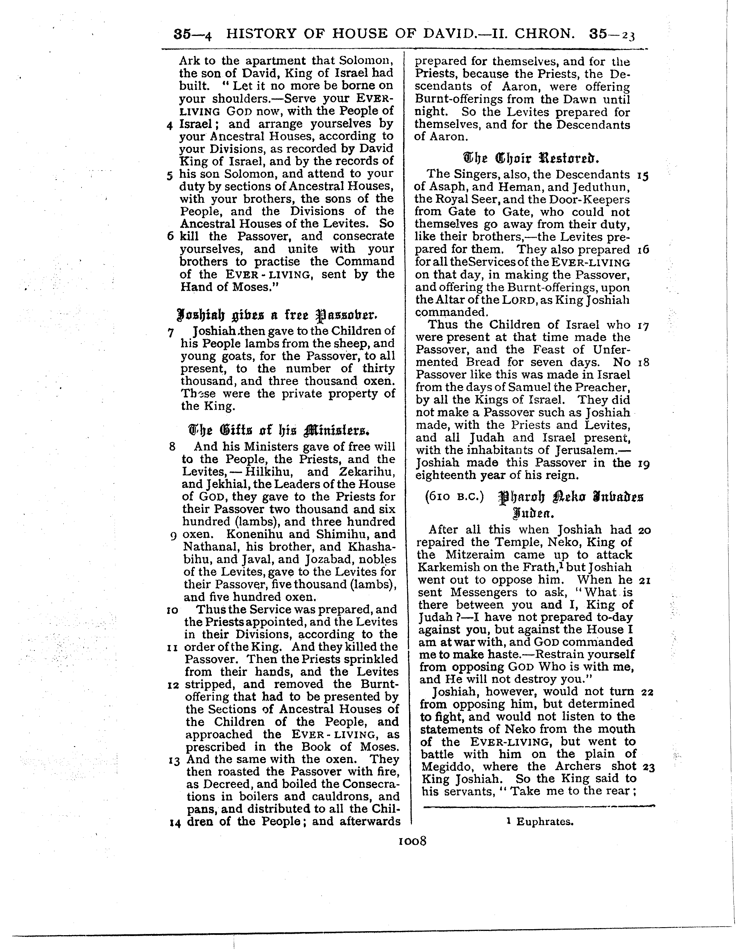 Ferrar Fenton Bible page 1008