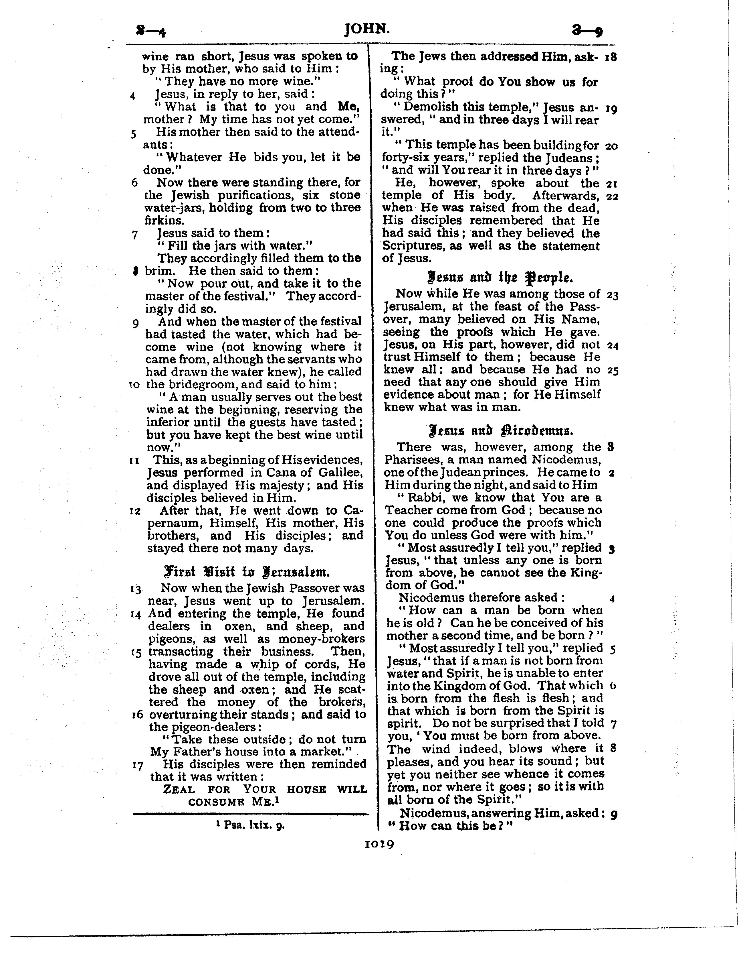 Ferrar Fenton Bible page 1019