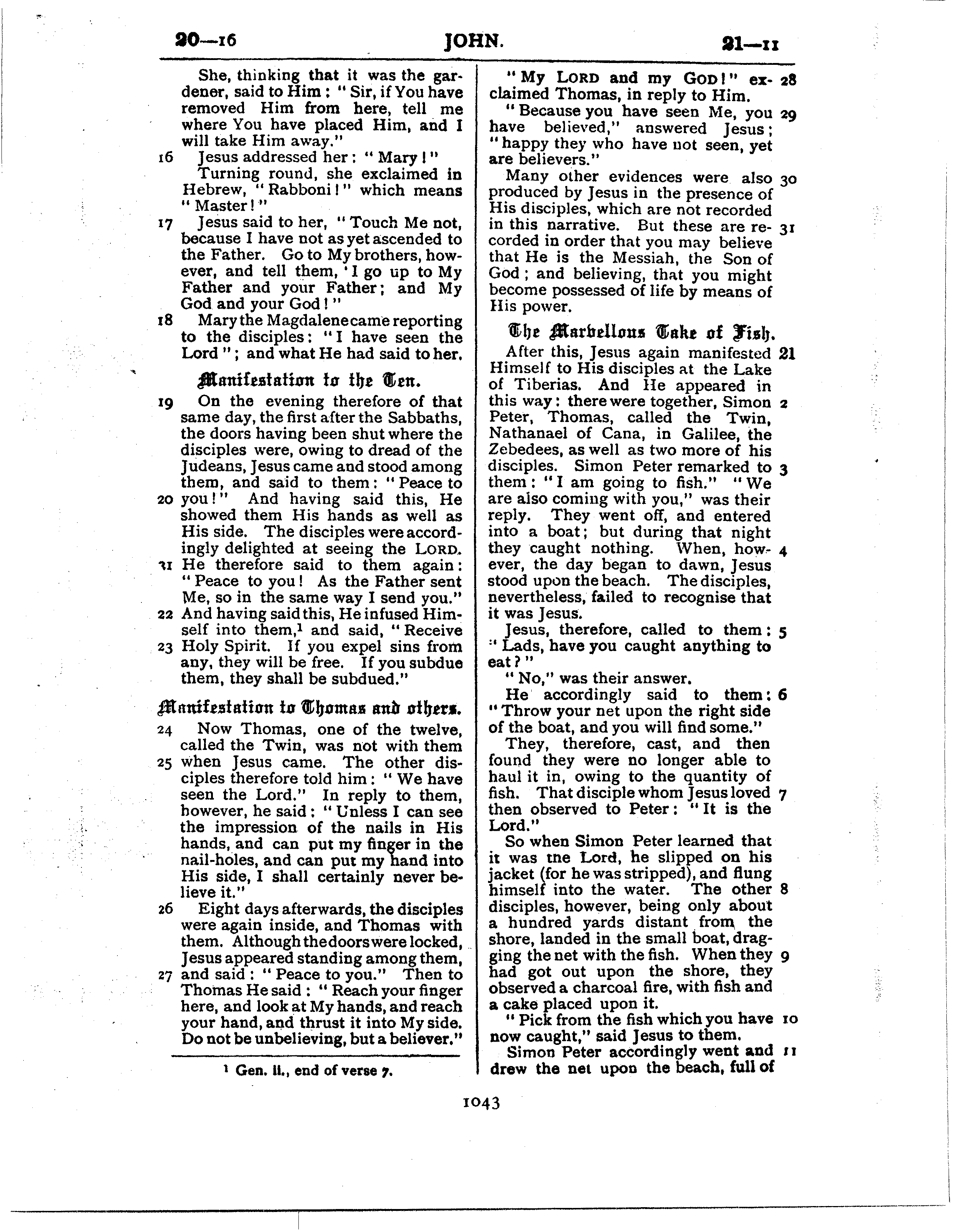 Ferrar Fenton Bible page 1043