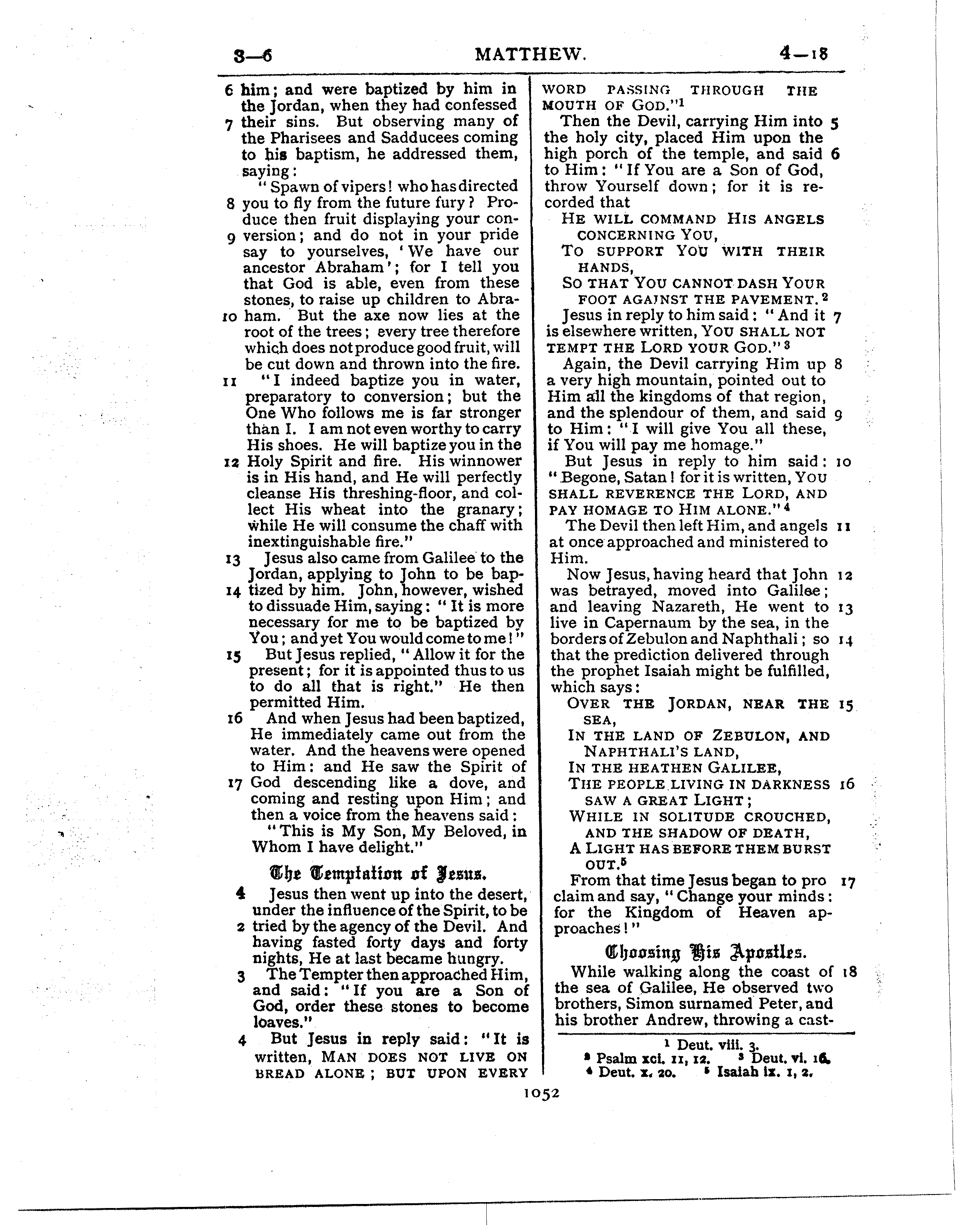 Ferrar Fenton Bible page 1052