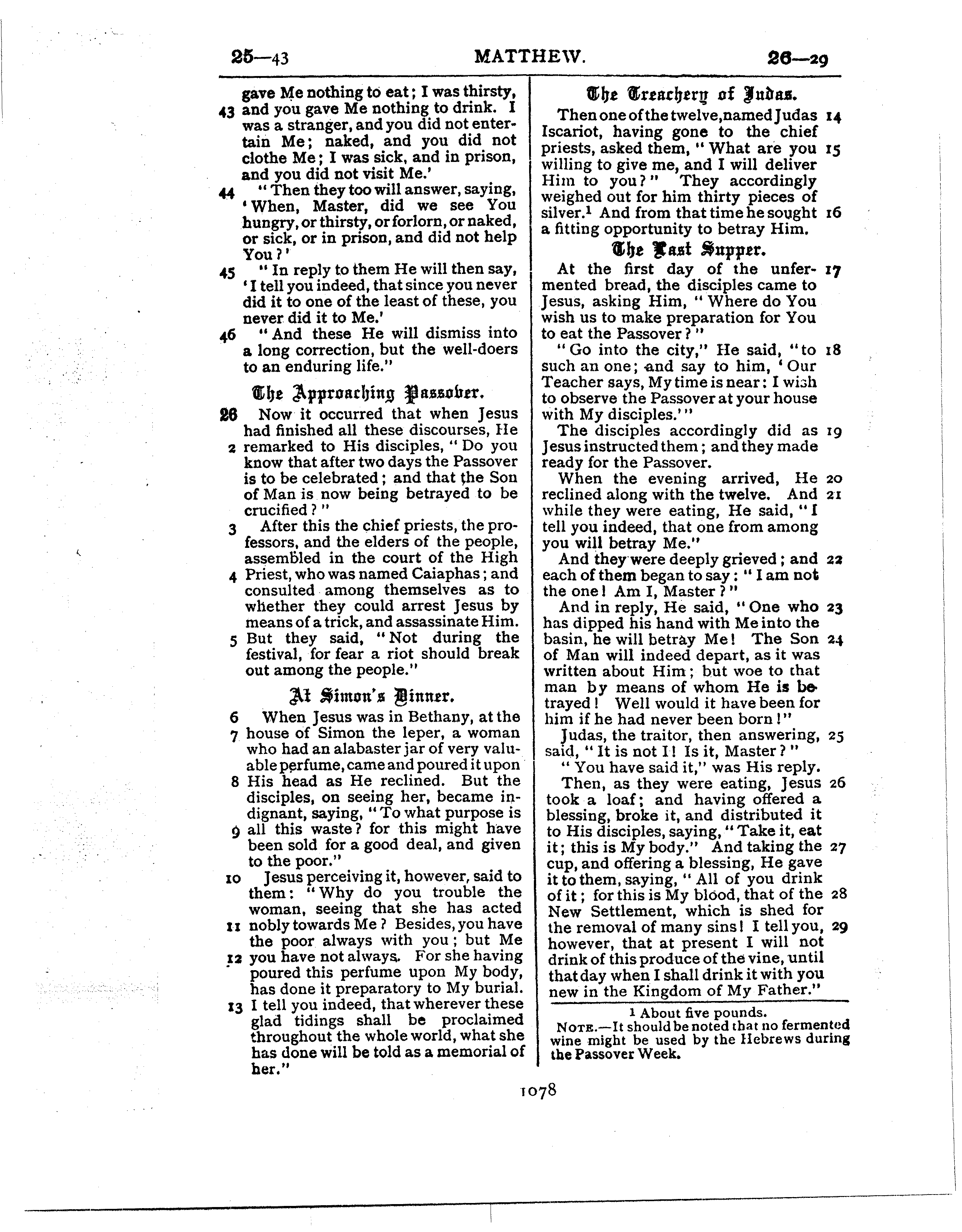 Ferrar Fenton Bible page 1078