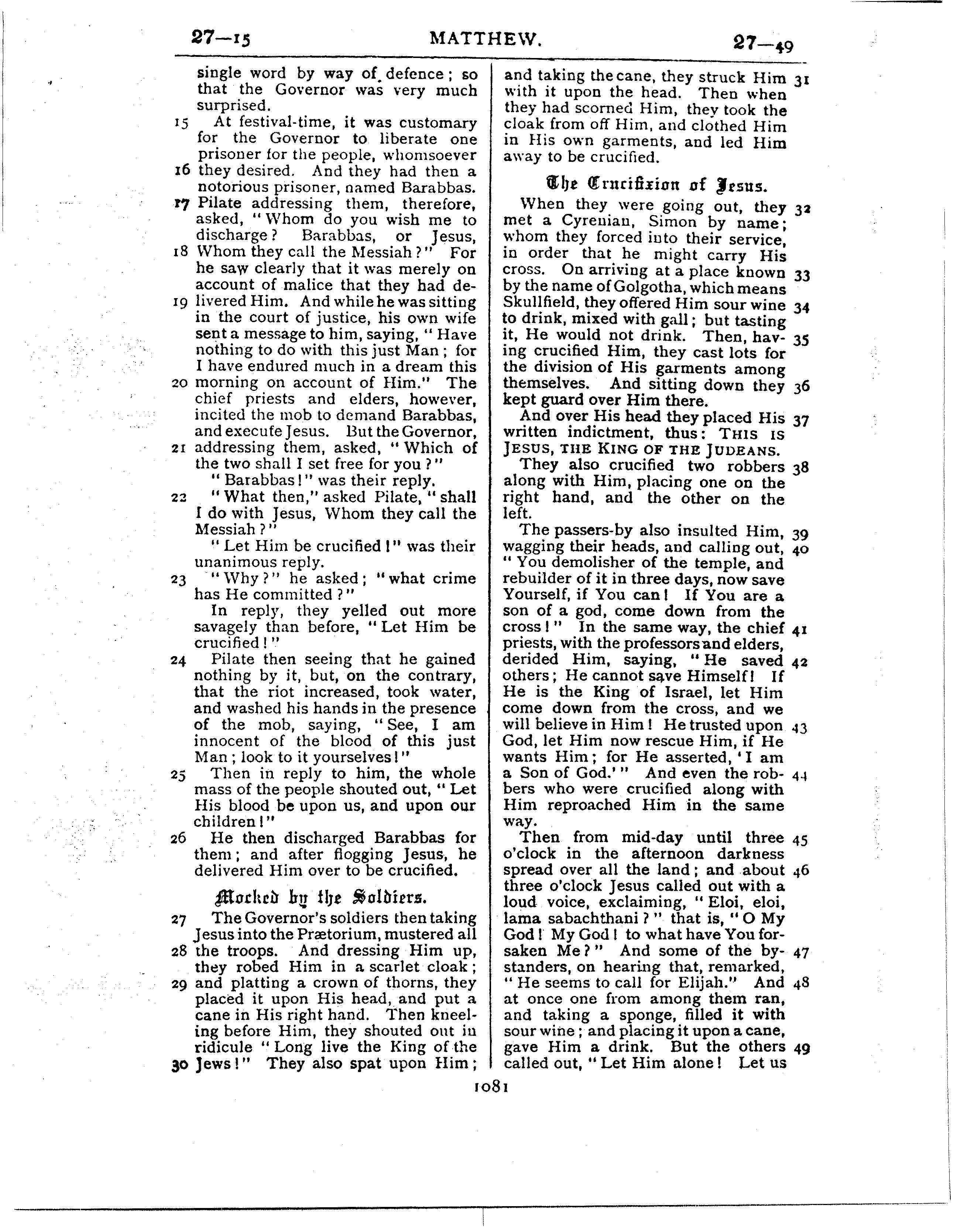 Ferrar Fenton Bible page 1081
