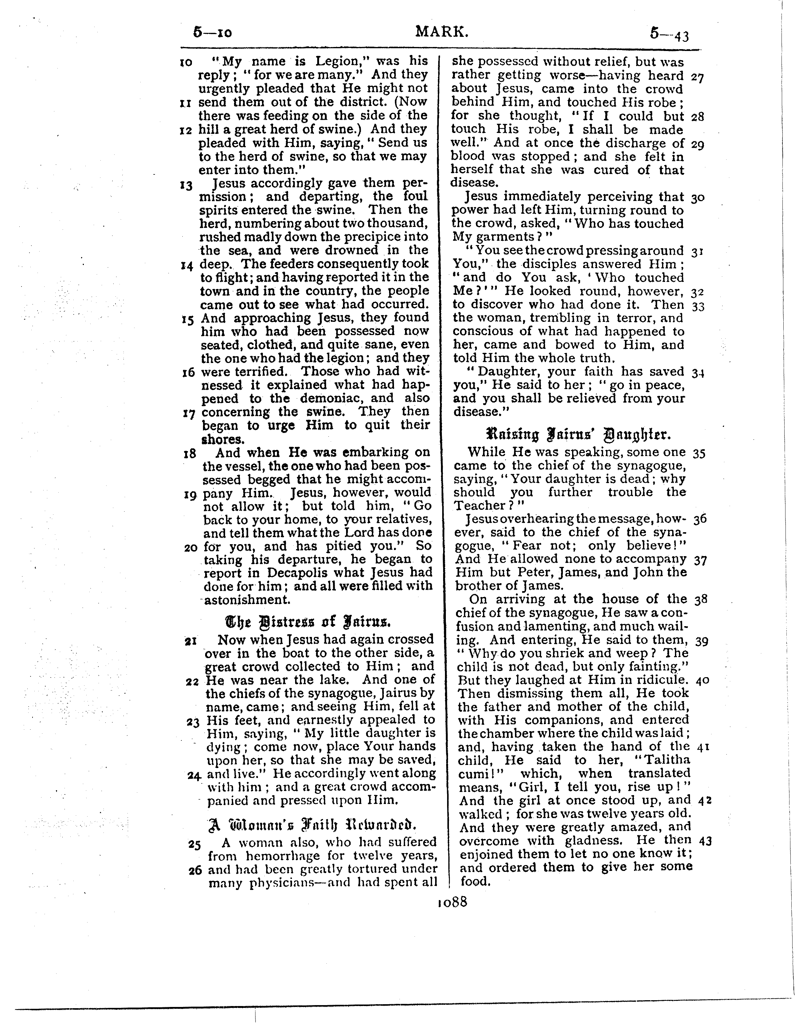 Ferrar Fenton Bible page 1088