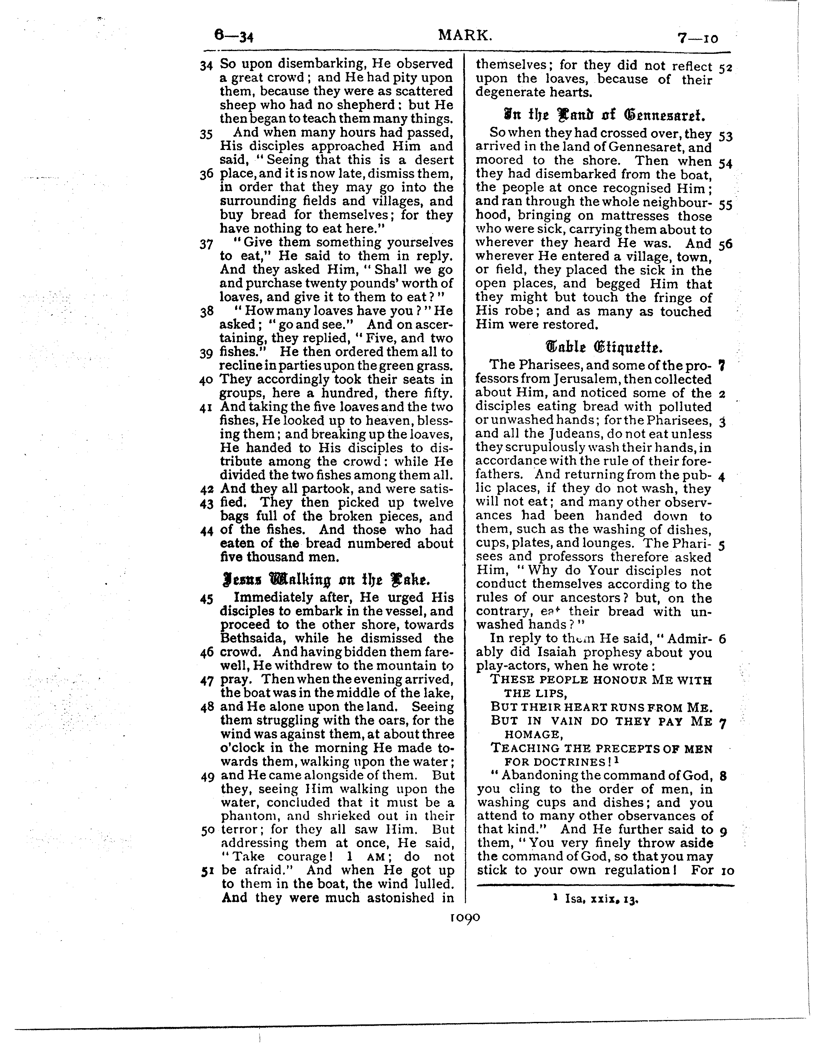 Ferrar Fenton Bible page 1090