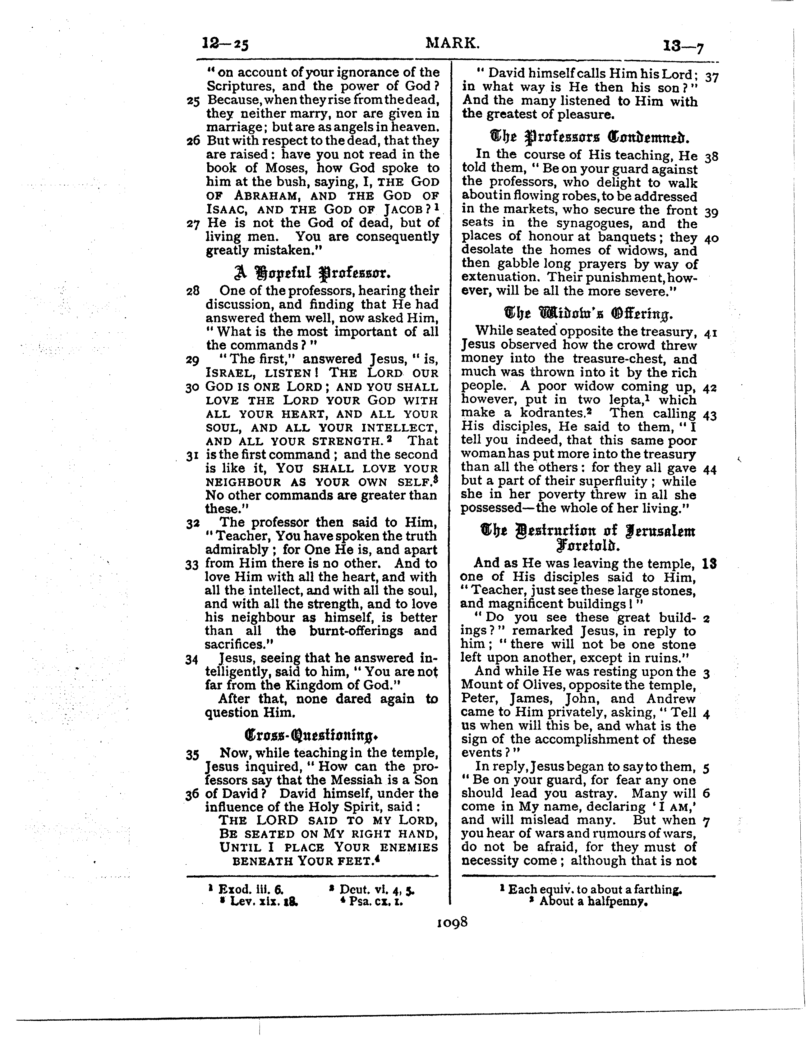 Ferrar Fenton Bible page 1098