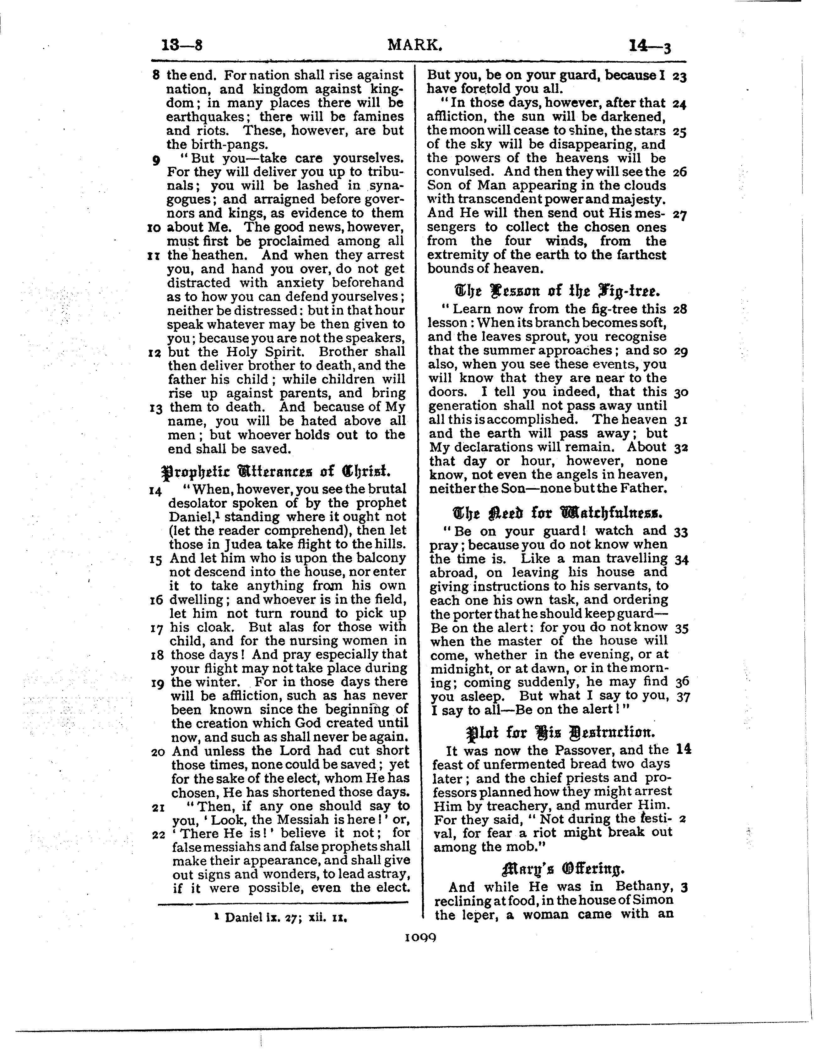 Ferrar Fenton Bible page 1099