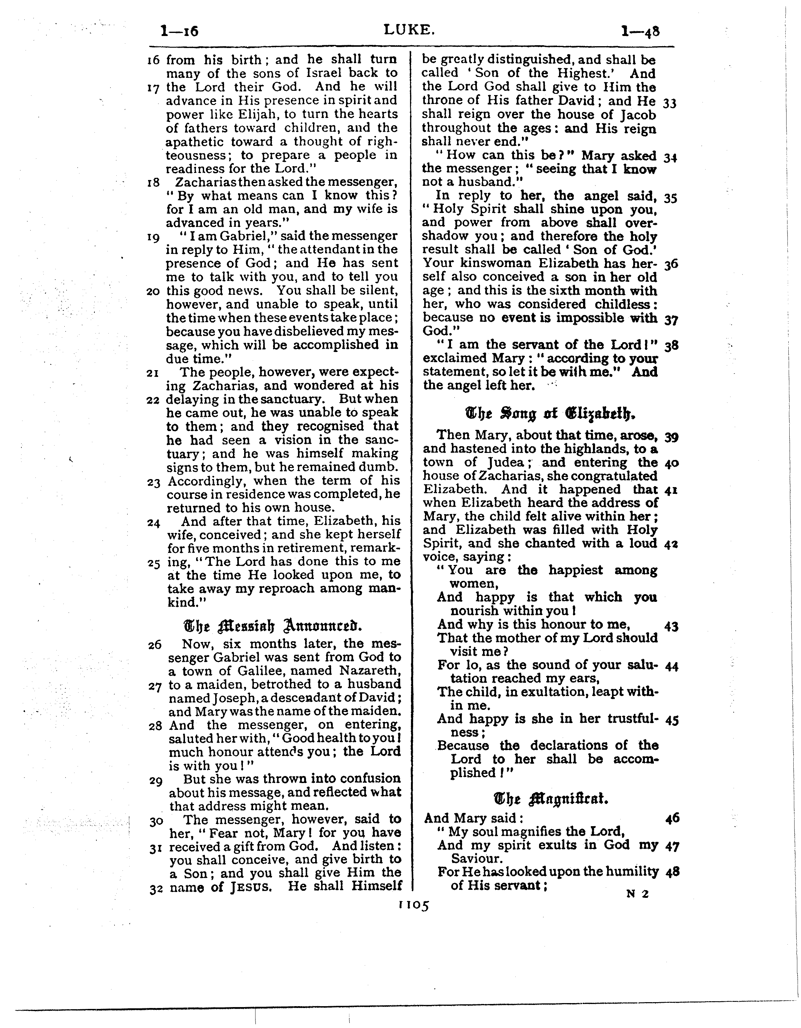 Ferrar Fenton Bible page 1105