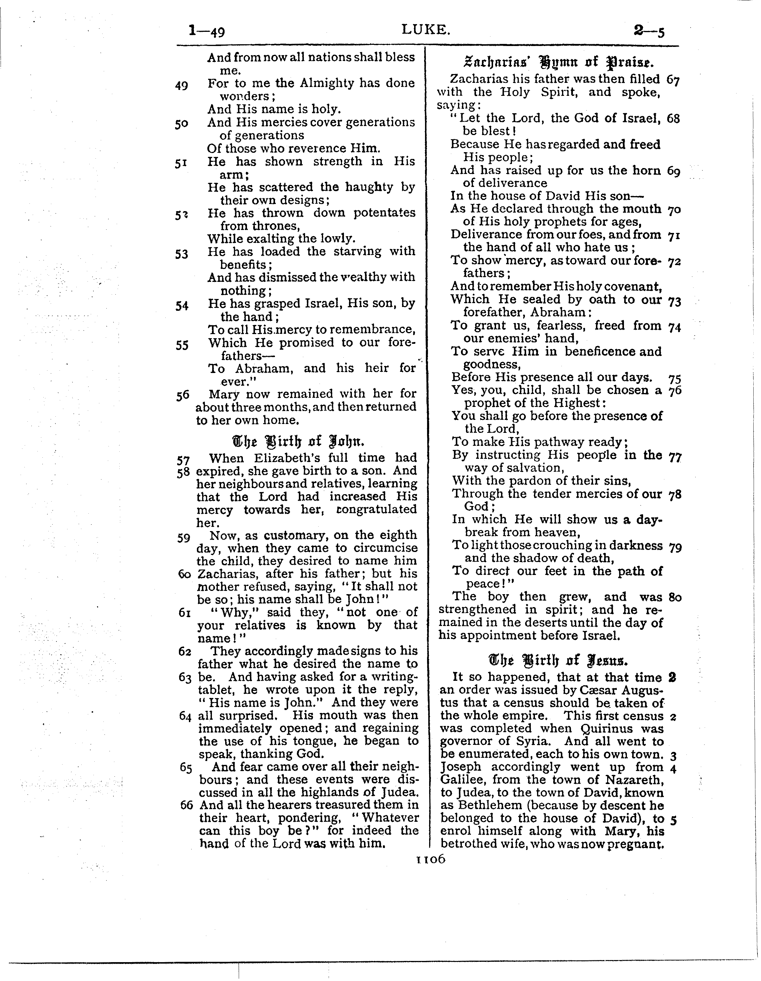 Ferrar Fenton Bible page 1106