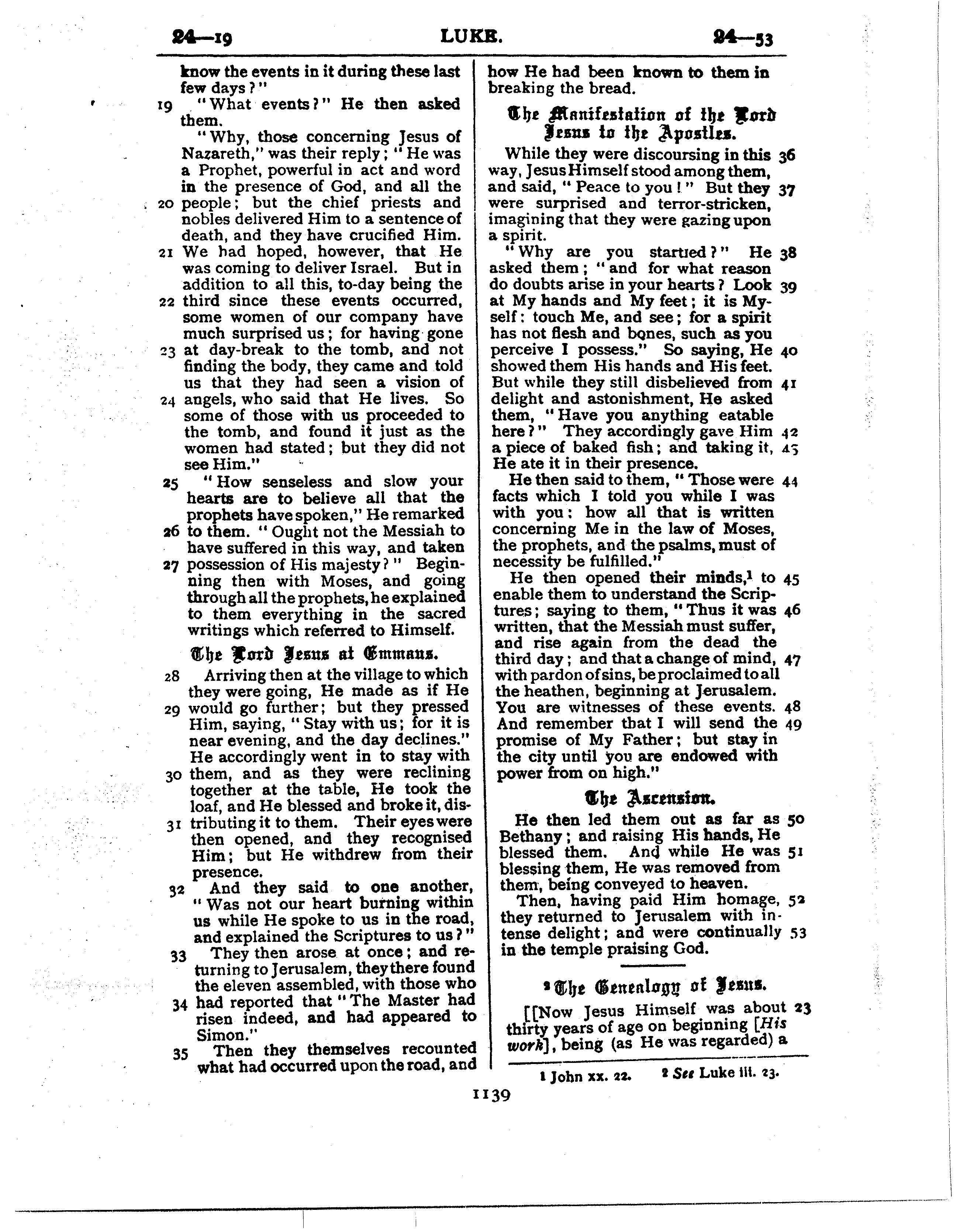 Ferrar Fenton Bible page 1139