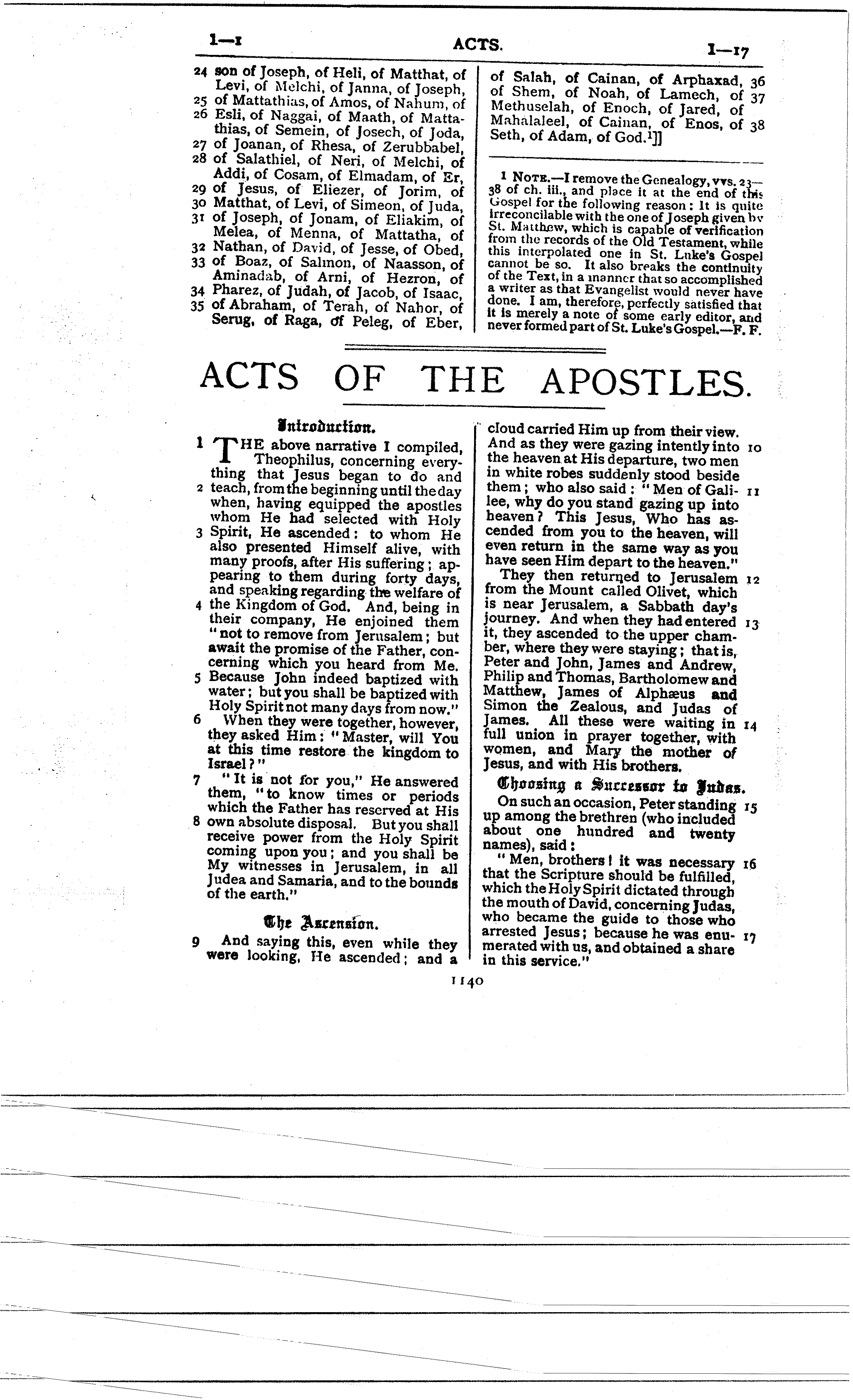 Ferrar Fenton Bible page 1140