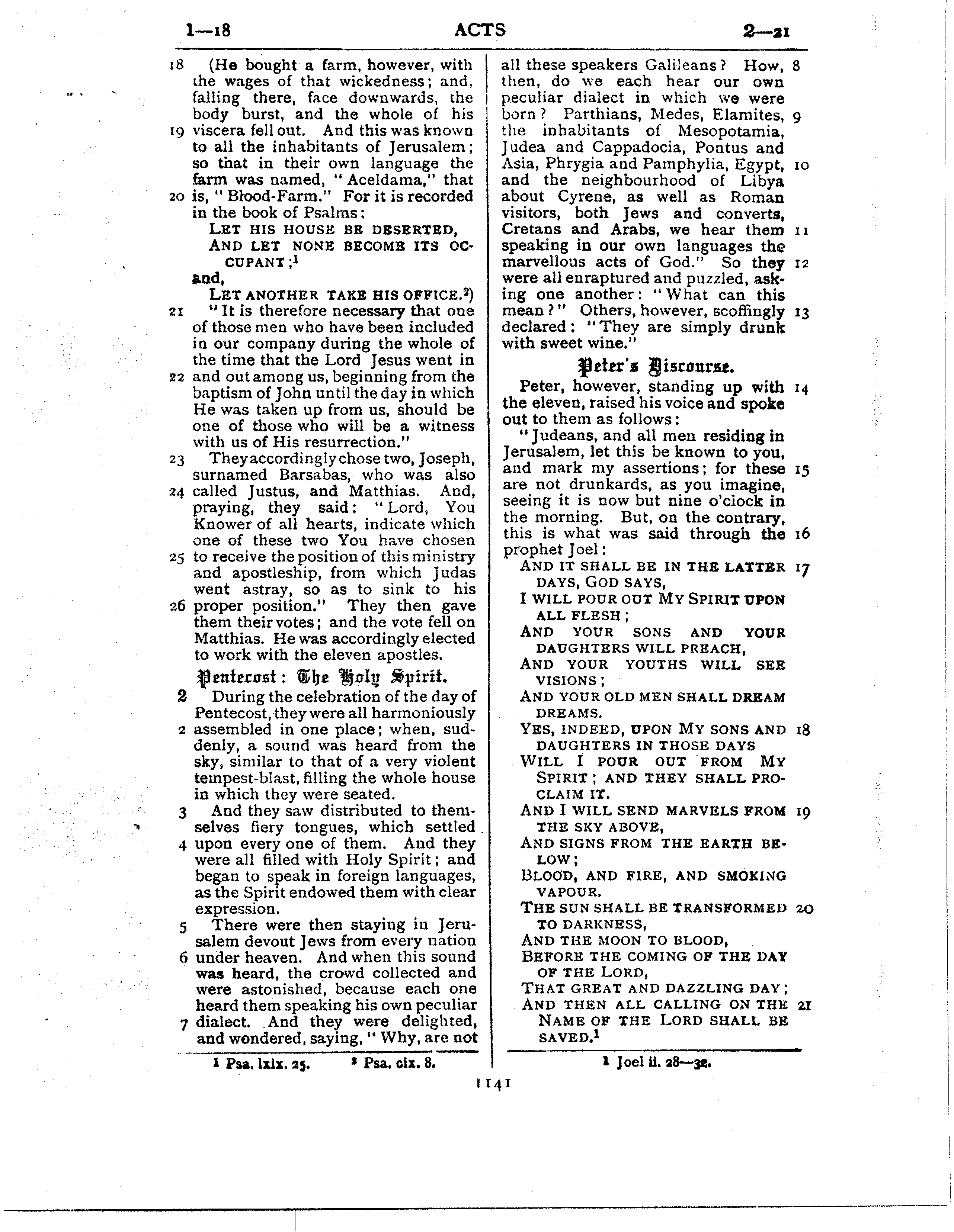 Ferrar Fenton Bible page 1141