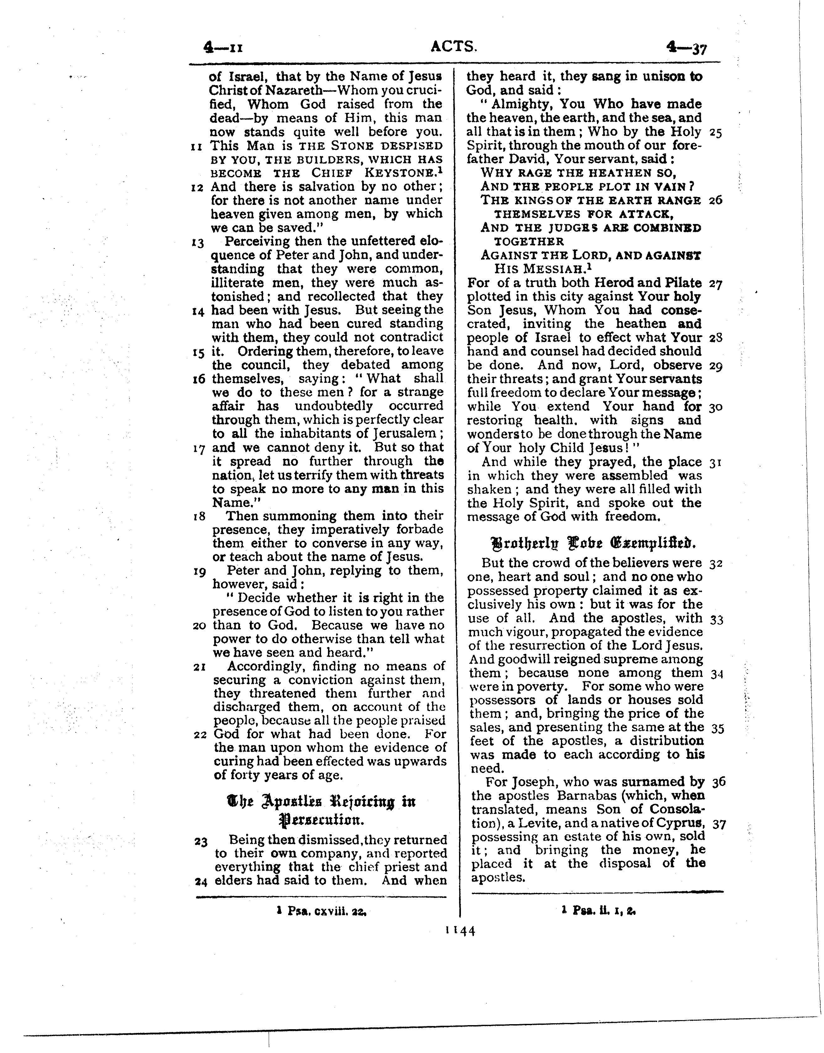 Ferrar Fenton Bible page 1144