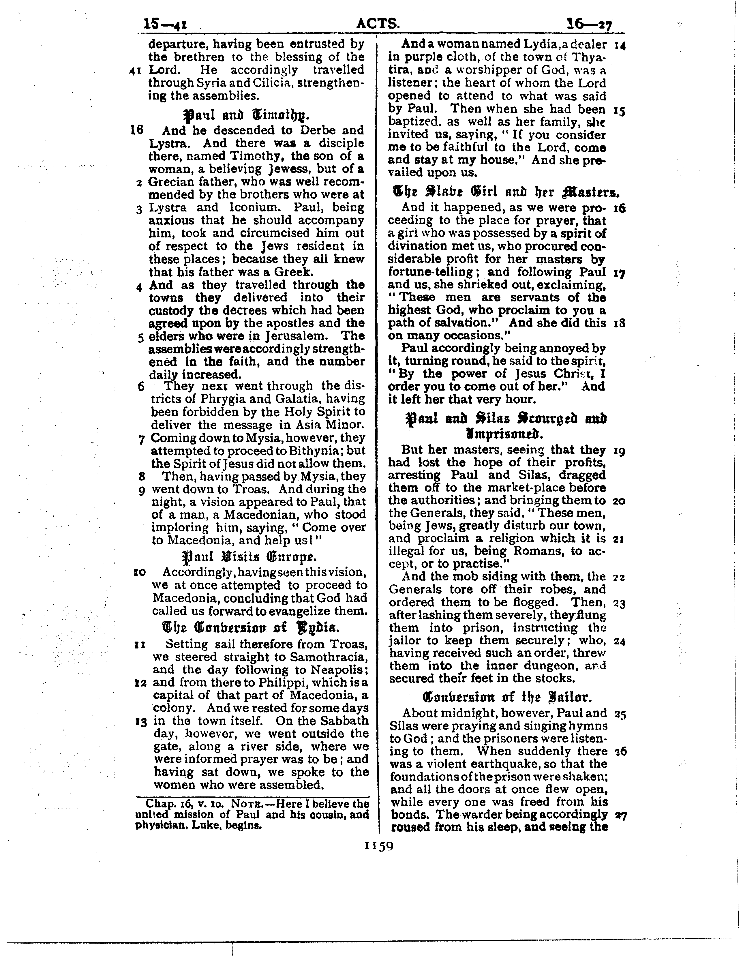 Ferrar Fenton Bible page 1159