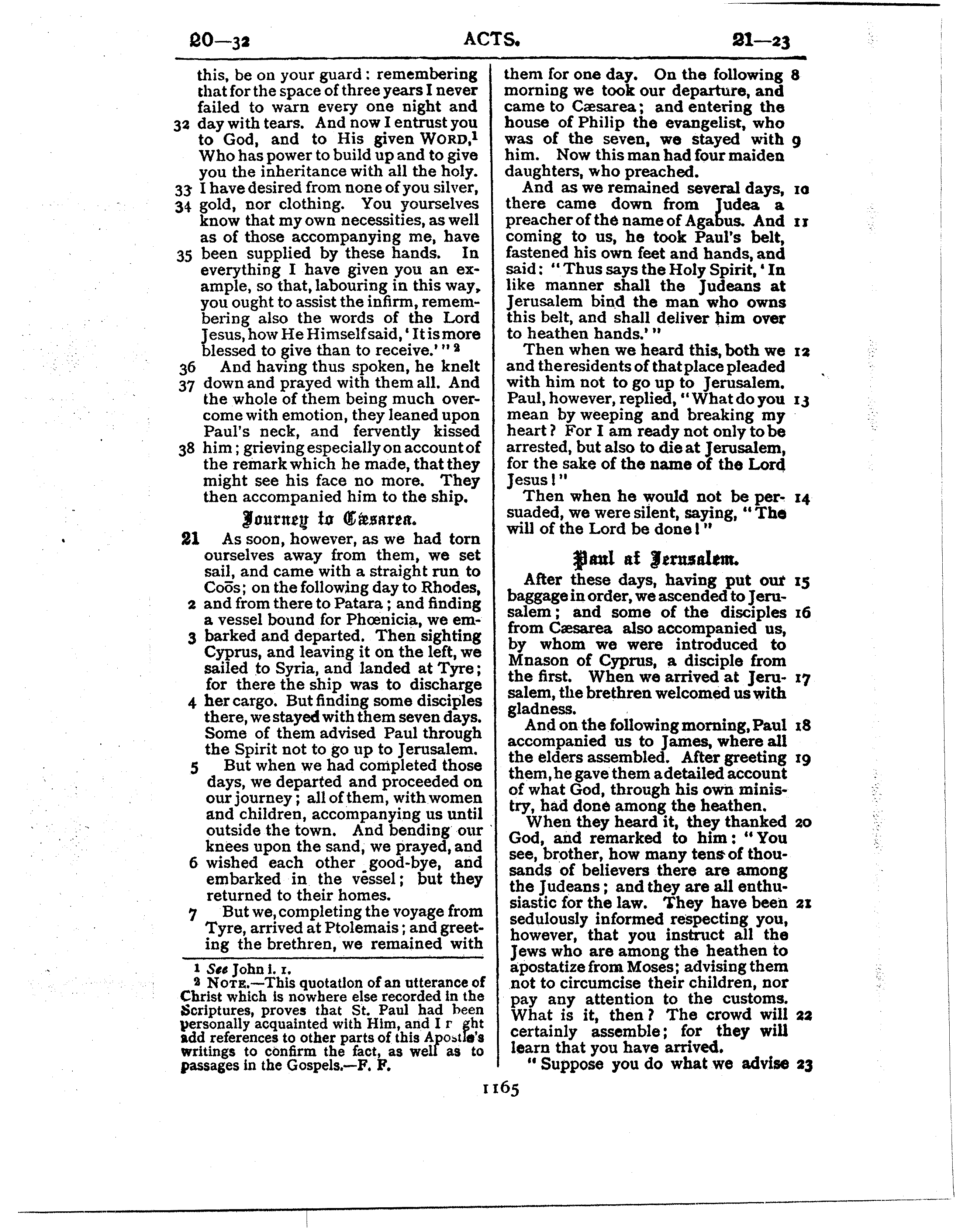 Ferrar Fenton Bible page 1165