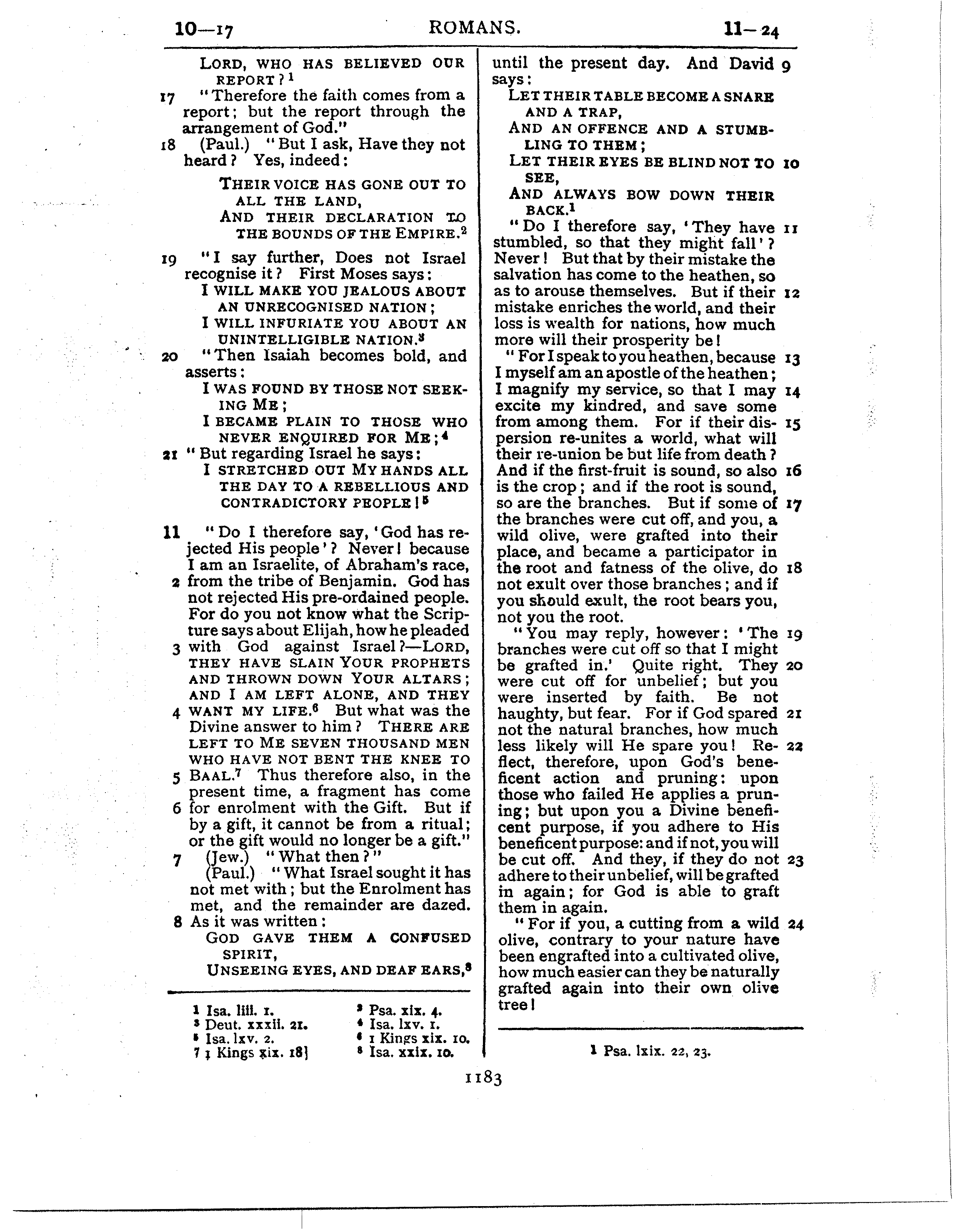 Ferrar Fenton Bible page 1183