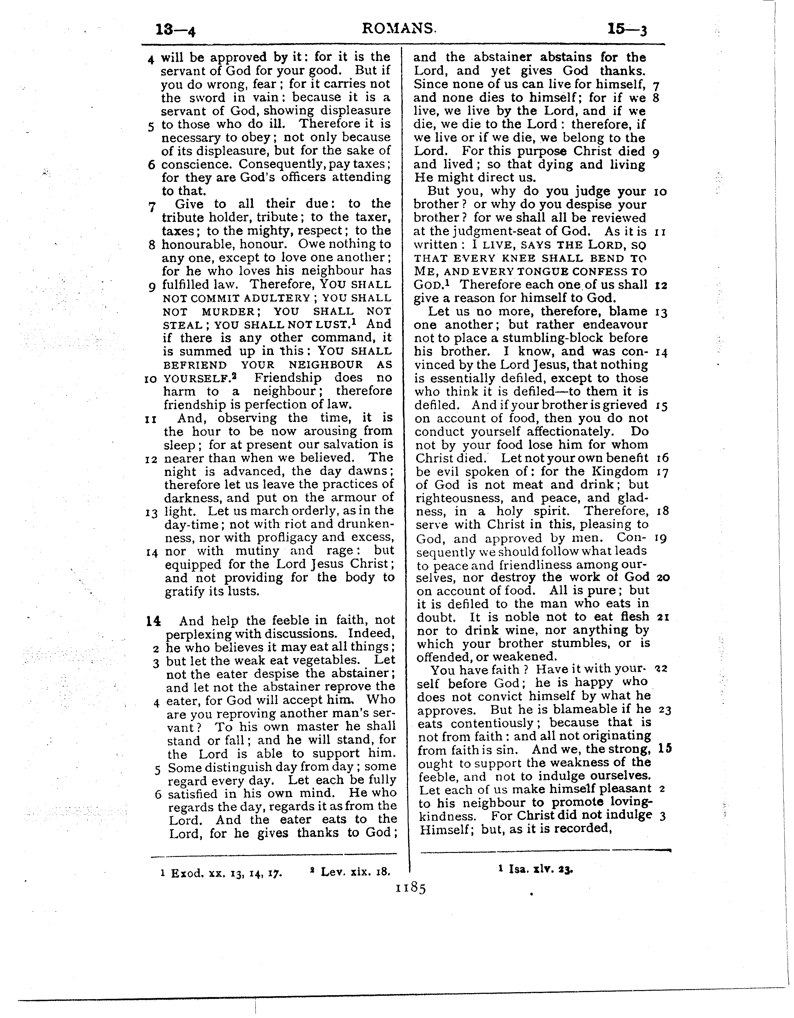 Ferrar Fenton Bible page 1185