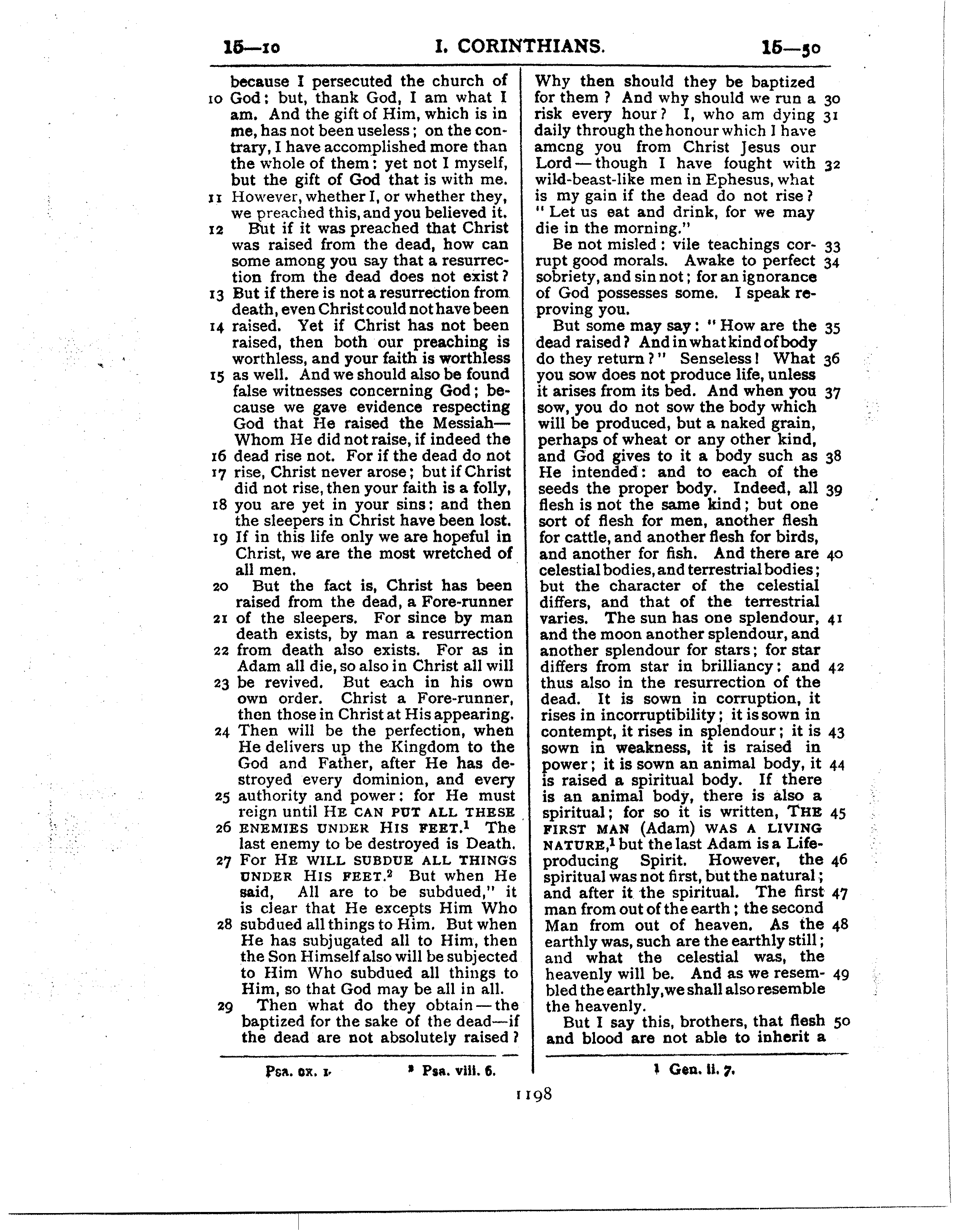 Ferrar Fenton Bible page 1198