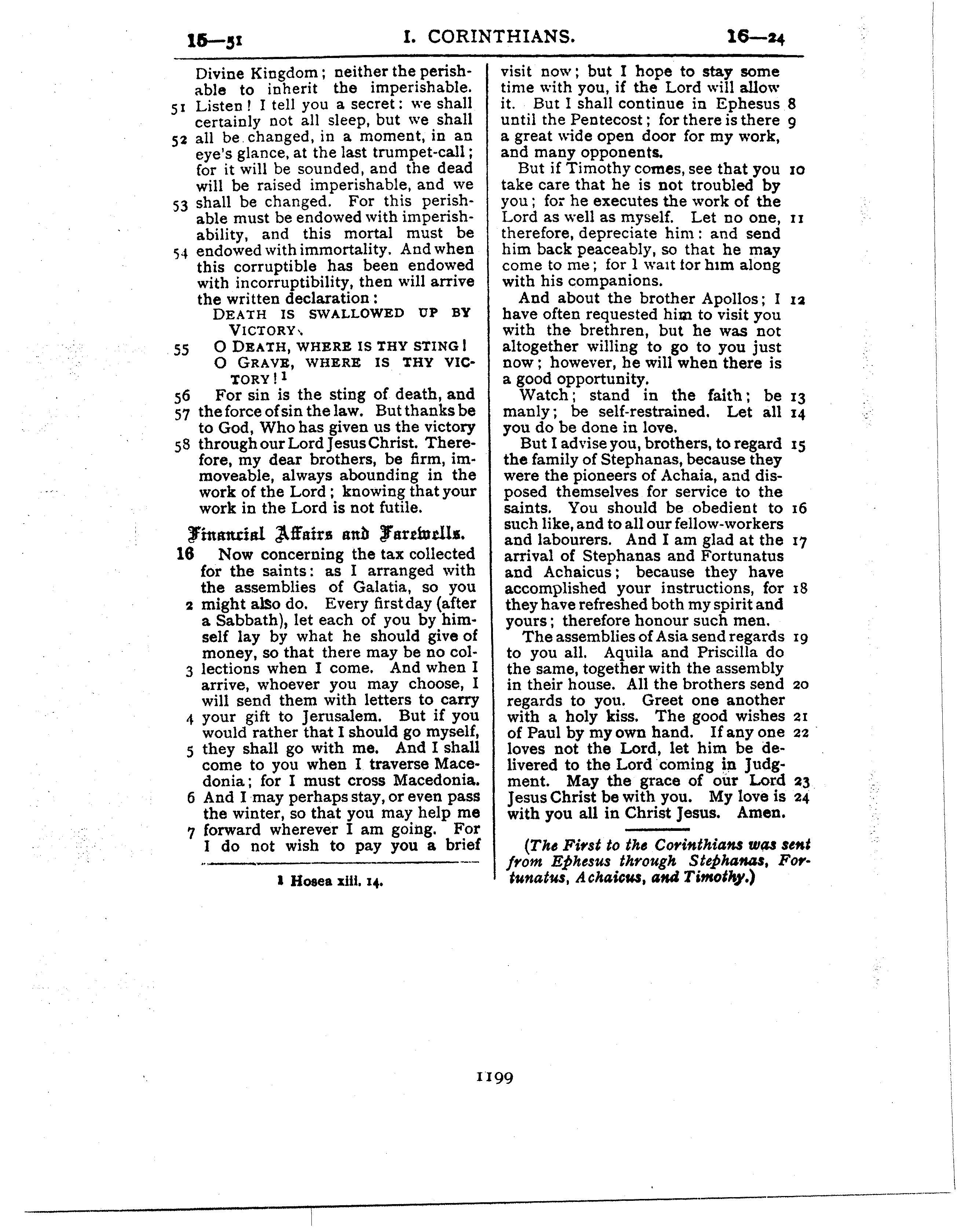 Ferrar Fenton Bible page 1199