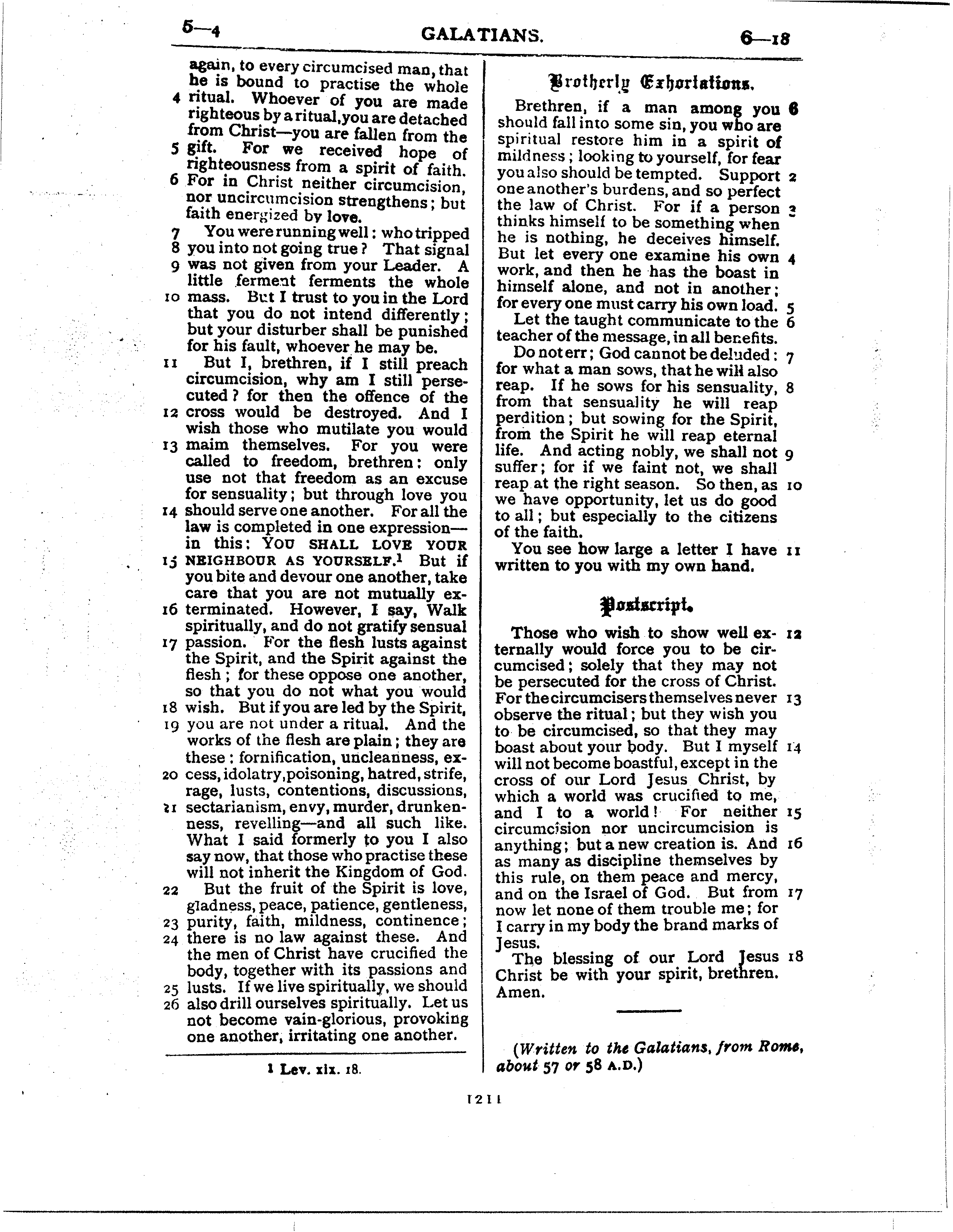 Ferrar Fenton Bible page 1211