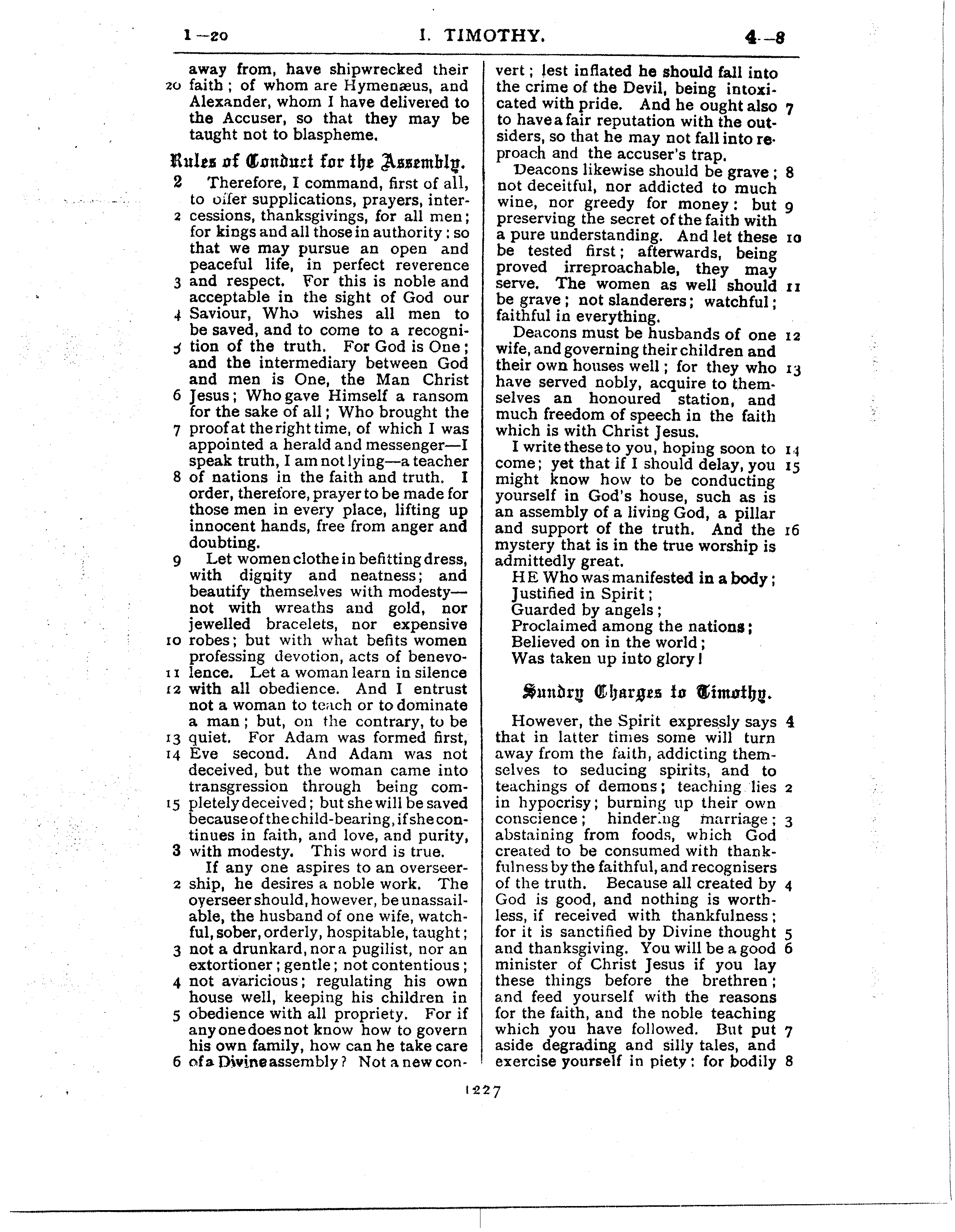 Ferrar Fenton Bible page 1227