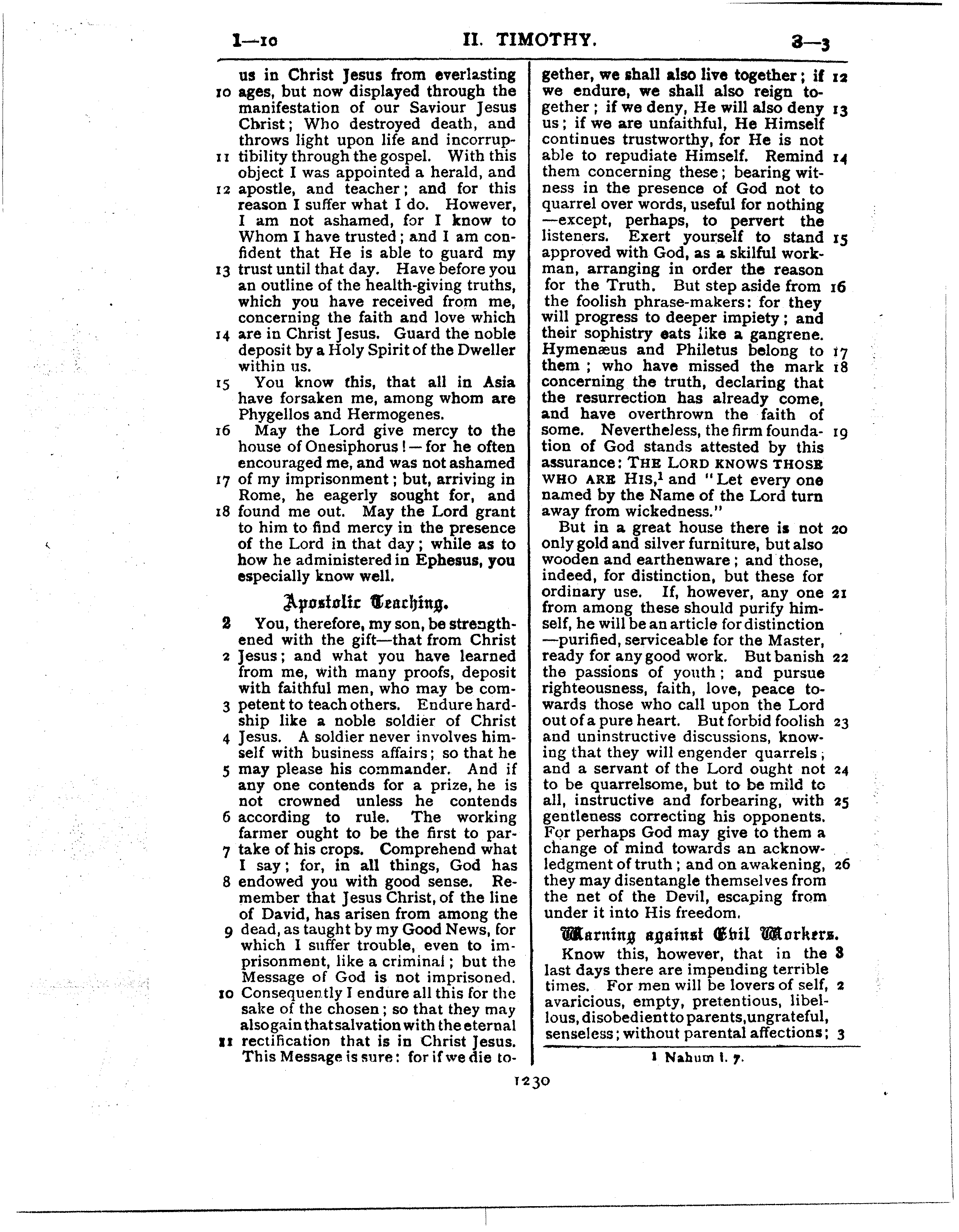 Ferrar Fenton Bible page 1230