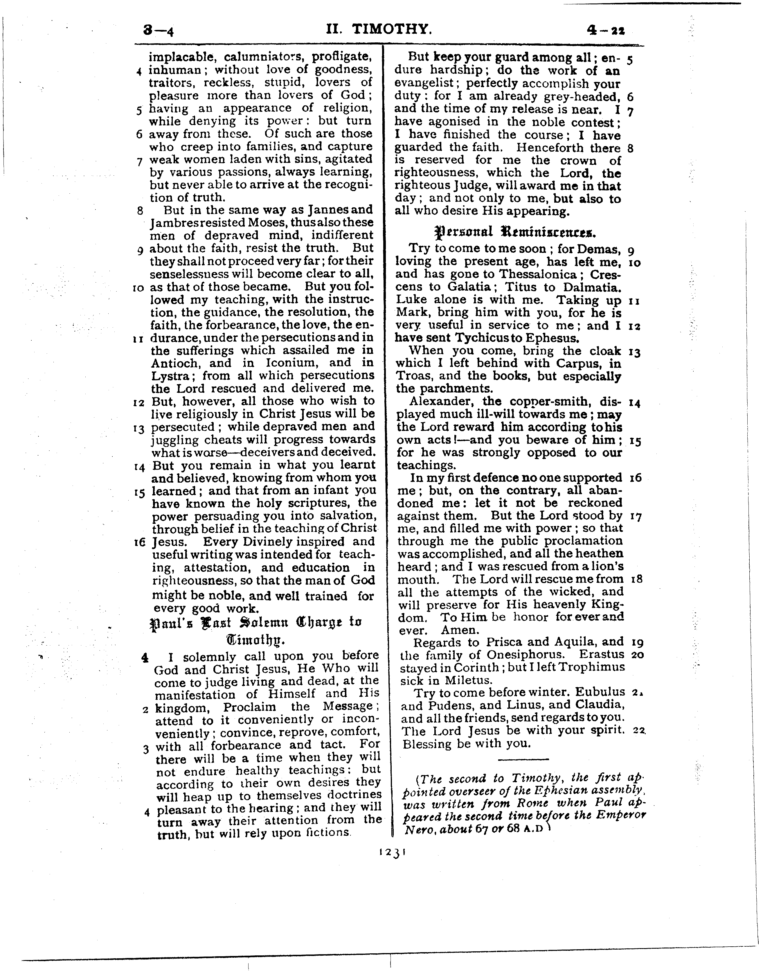 Ferrar Fenton Bible page 1231