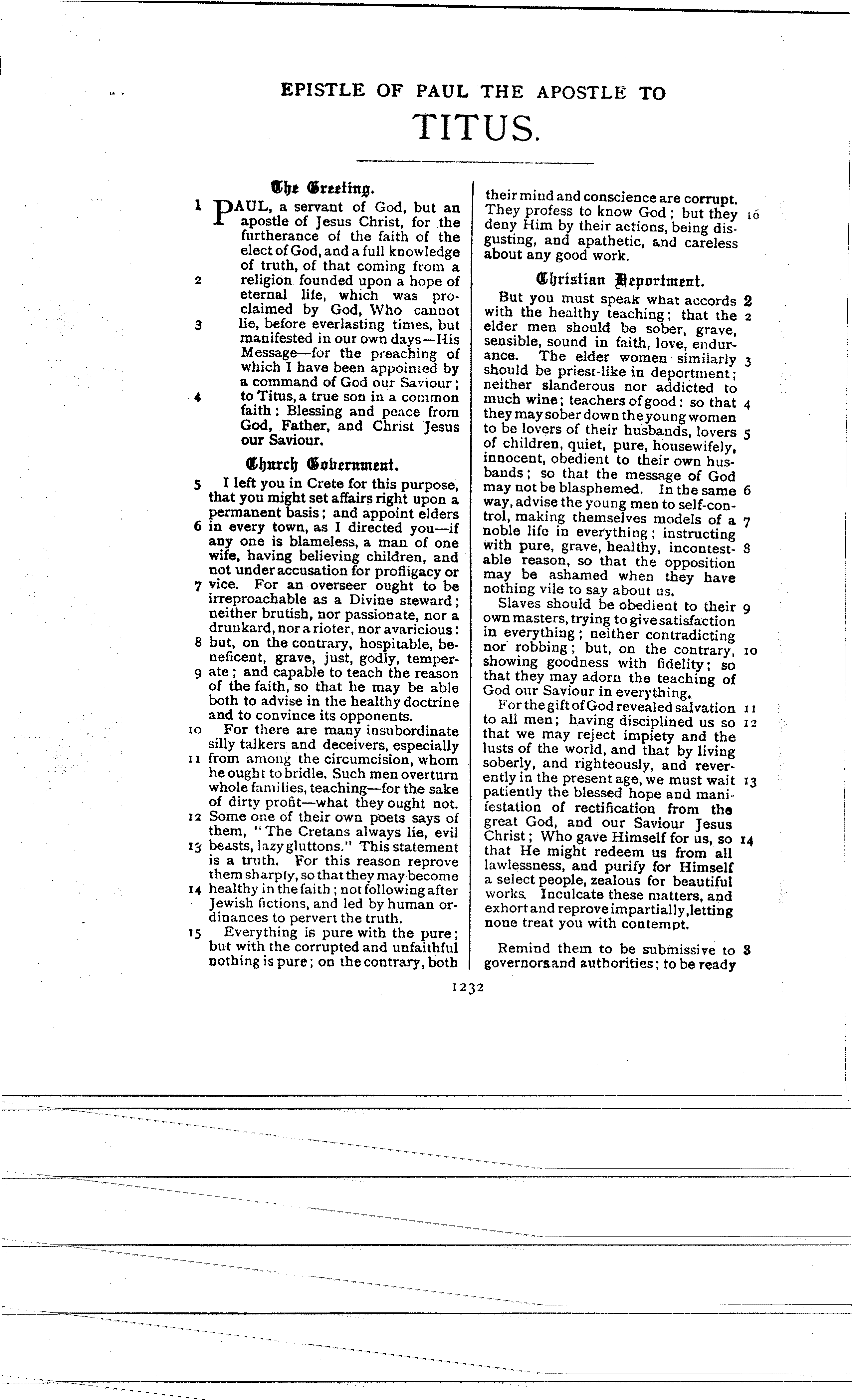 Ferrar Fenton Bible page 1232