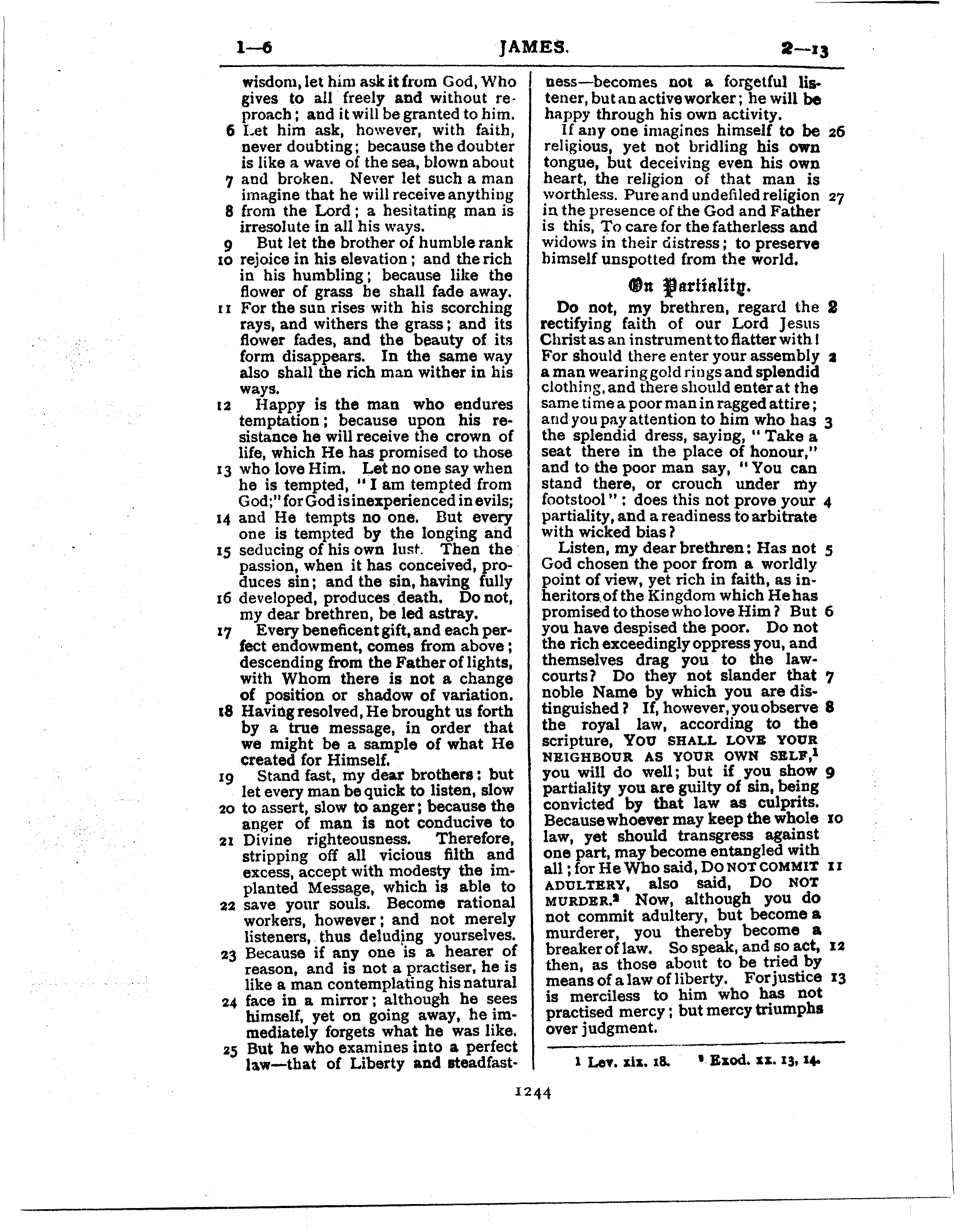 Ferrar Fenton Bible page 1244