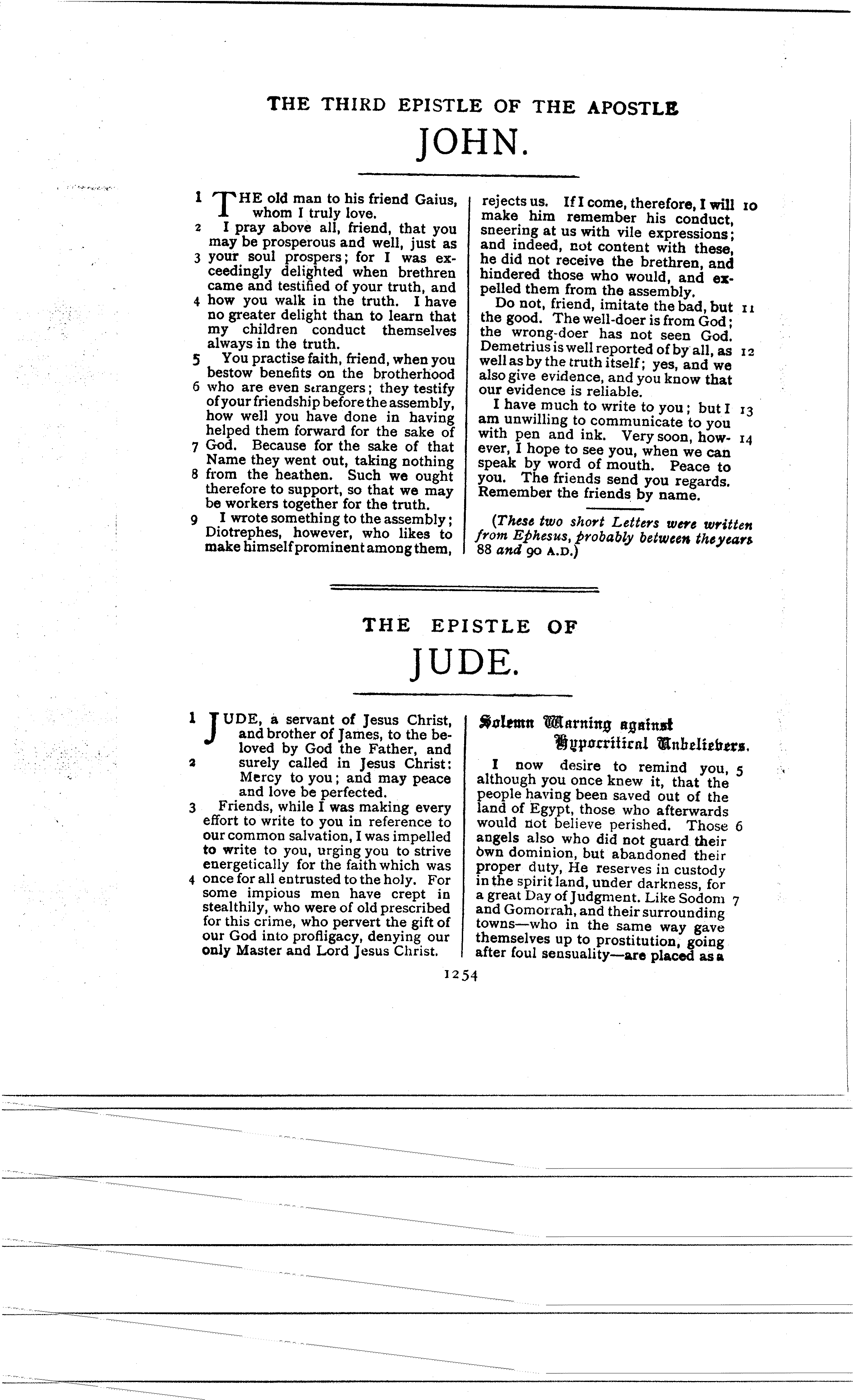 Ferrar Fenton Bible page 1254
