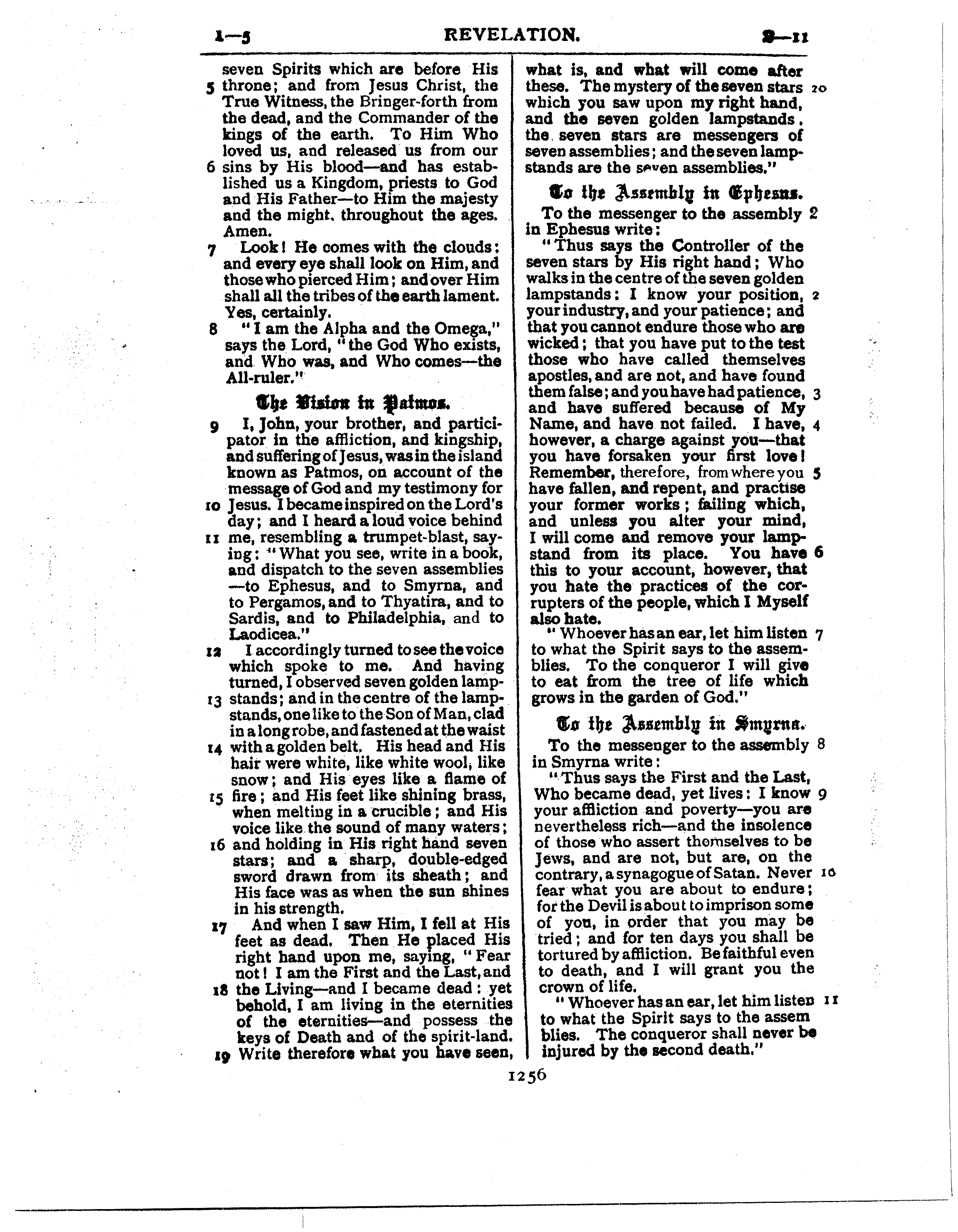 Ferrar Fenton Bible page 1256
