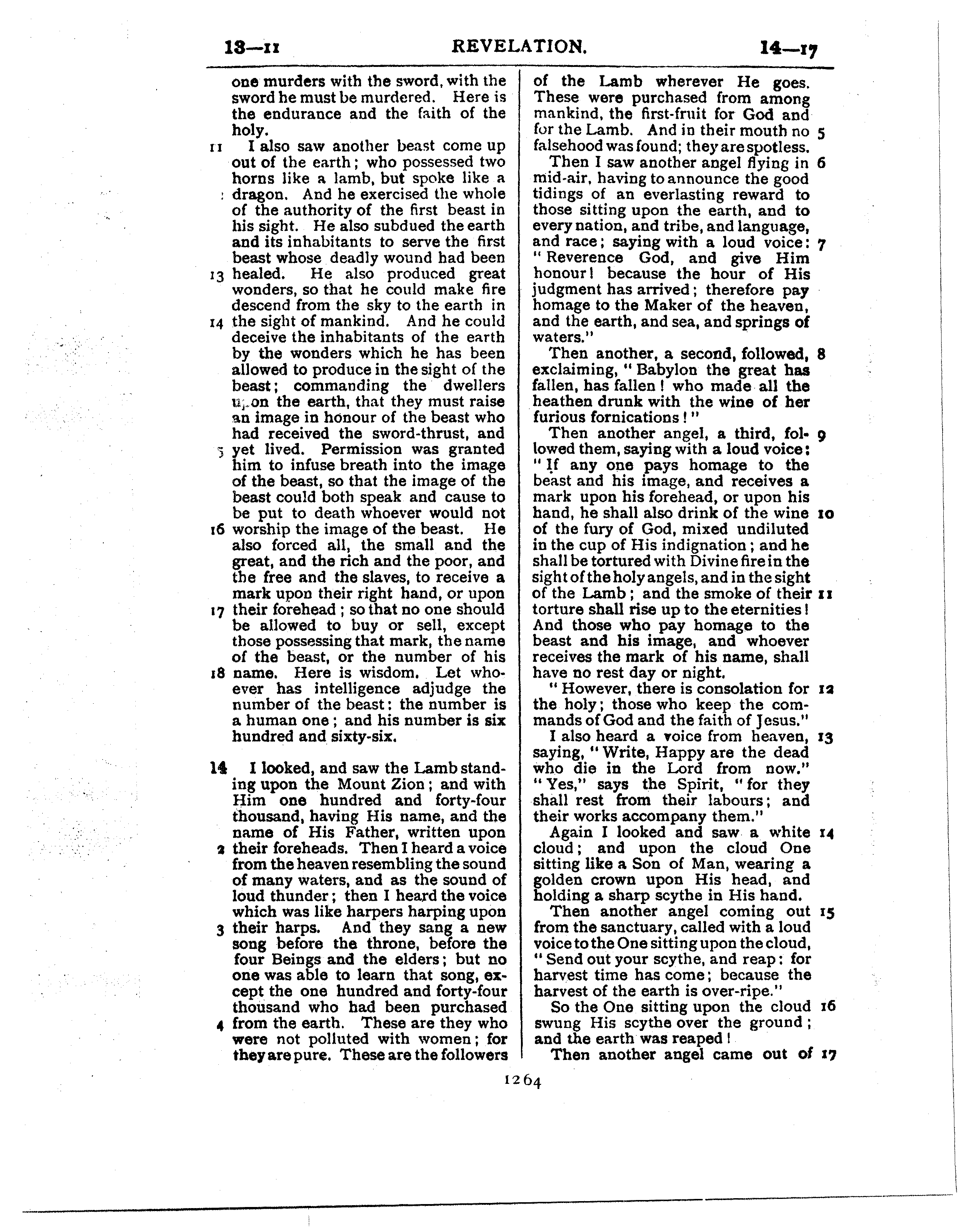 Ferrar Fenton Bible page 1264