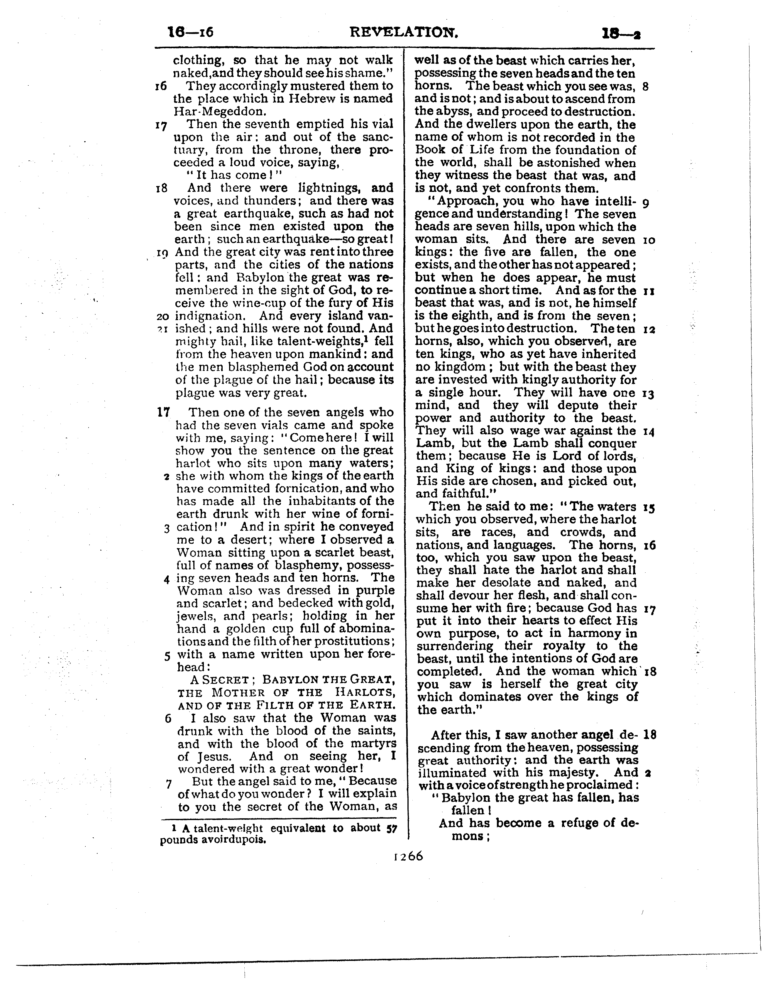 Ferrar Fenton Bible page 1266